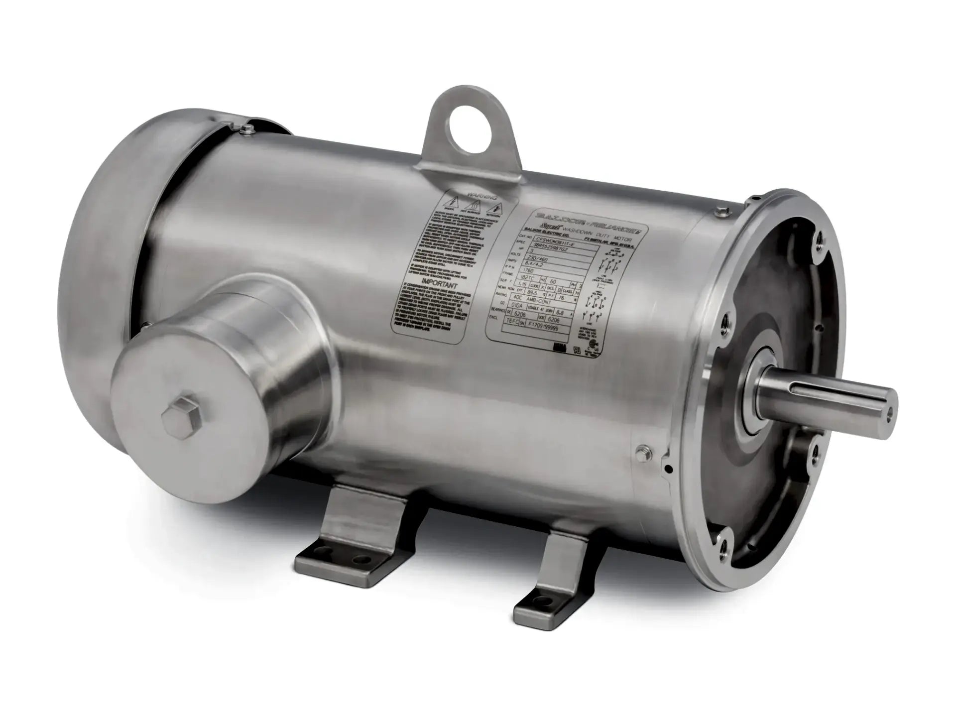 Baldor CFSWDM3611T-E, 3HP 1760RPM 3PH 60HZ 182TC Motor