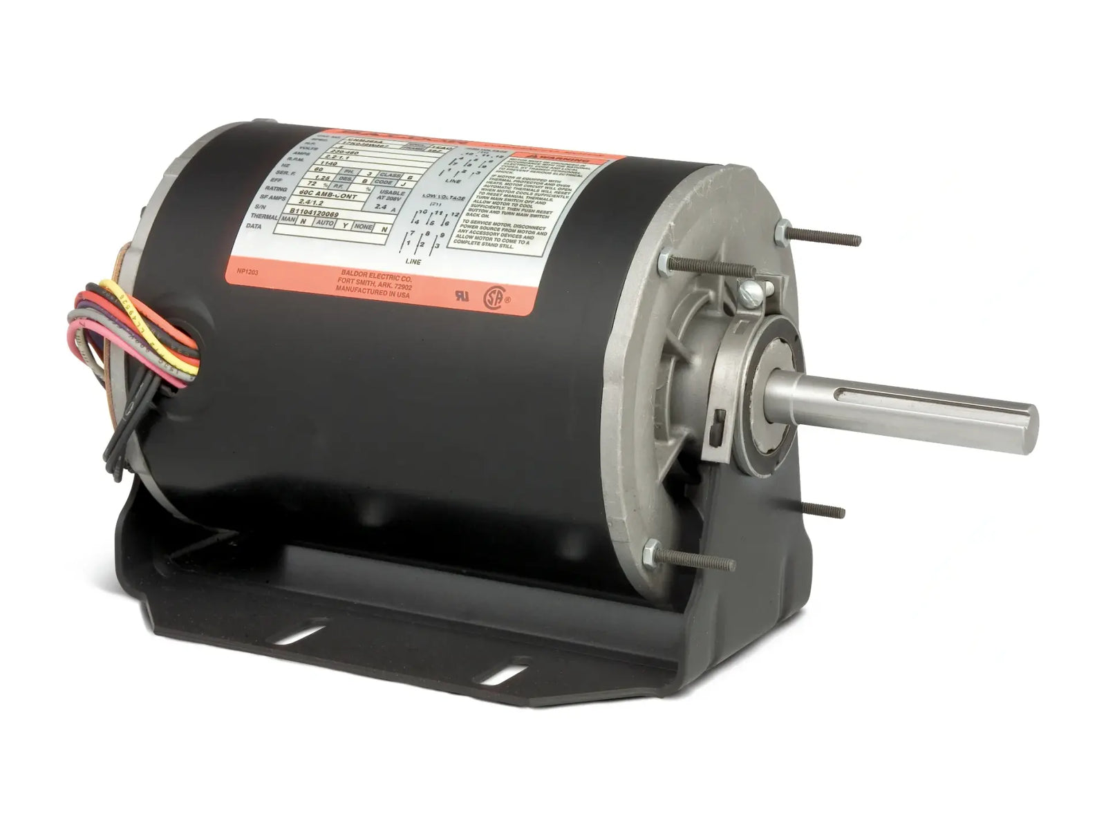 Baldor CHM465A, .75 HP 1140 RPM 3 PH 60 HZ 56 YZ F Motor