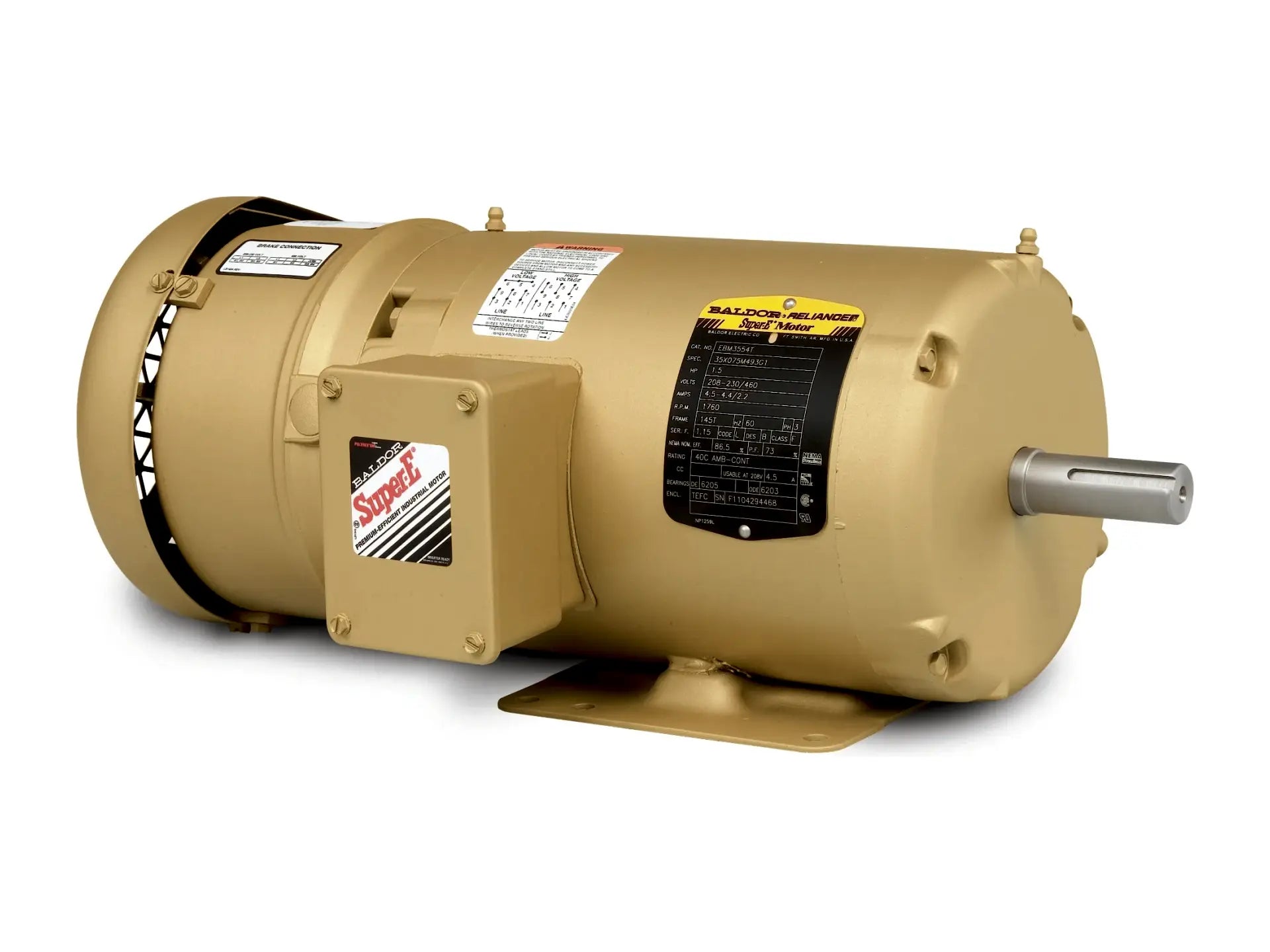 Baldor EBM3611T, 3HP 1760RPM 1827 Motor
