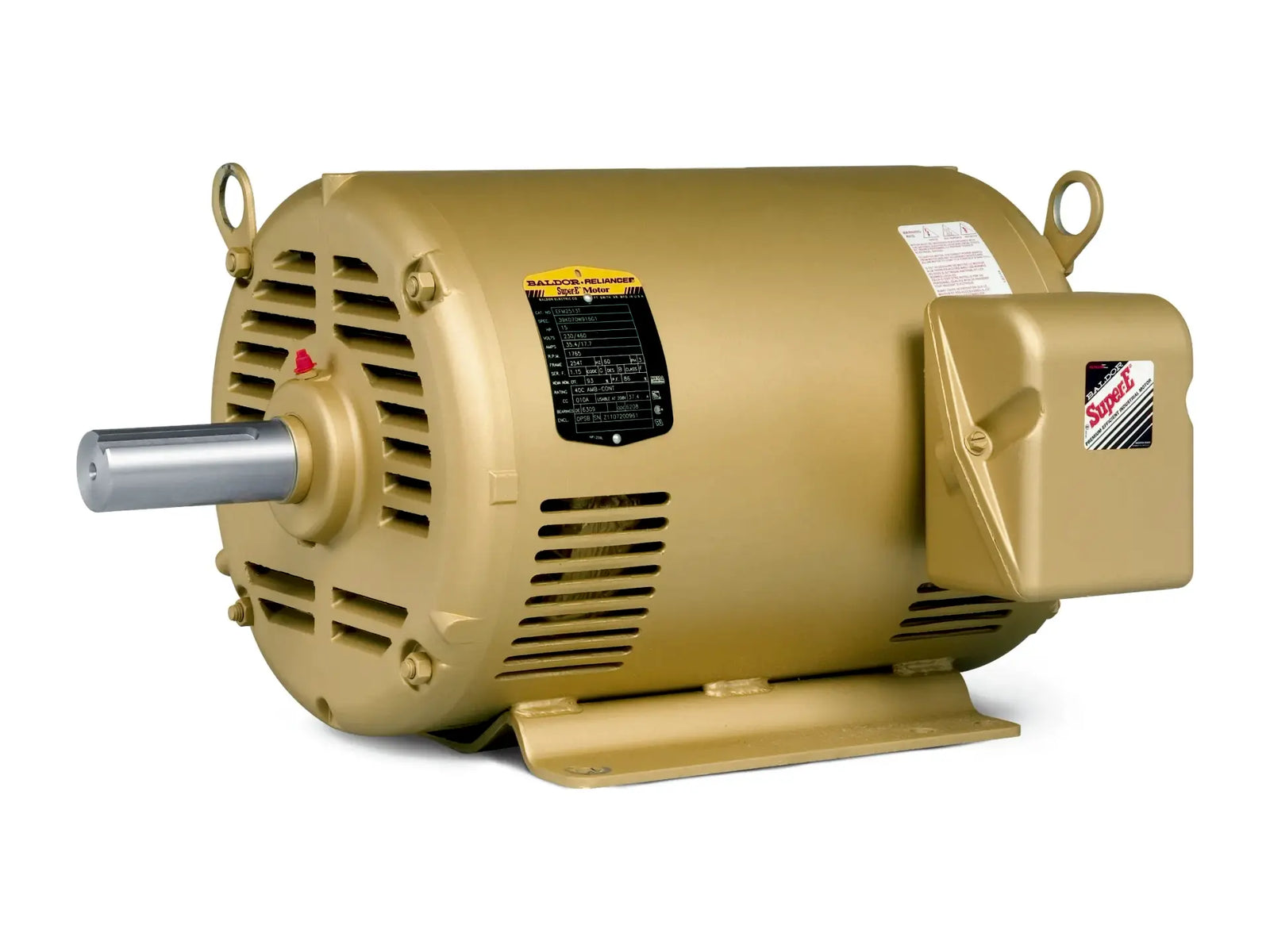 Baldor EFM3314T, 15 HP, 3475 RPM, 215R, 230/460V Motor
