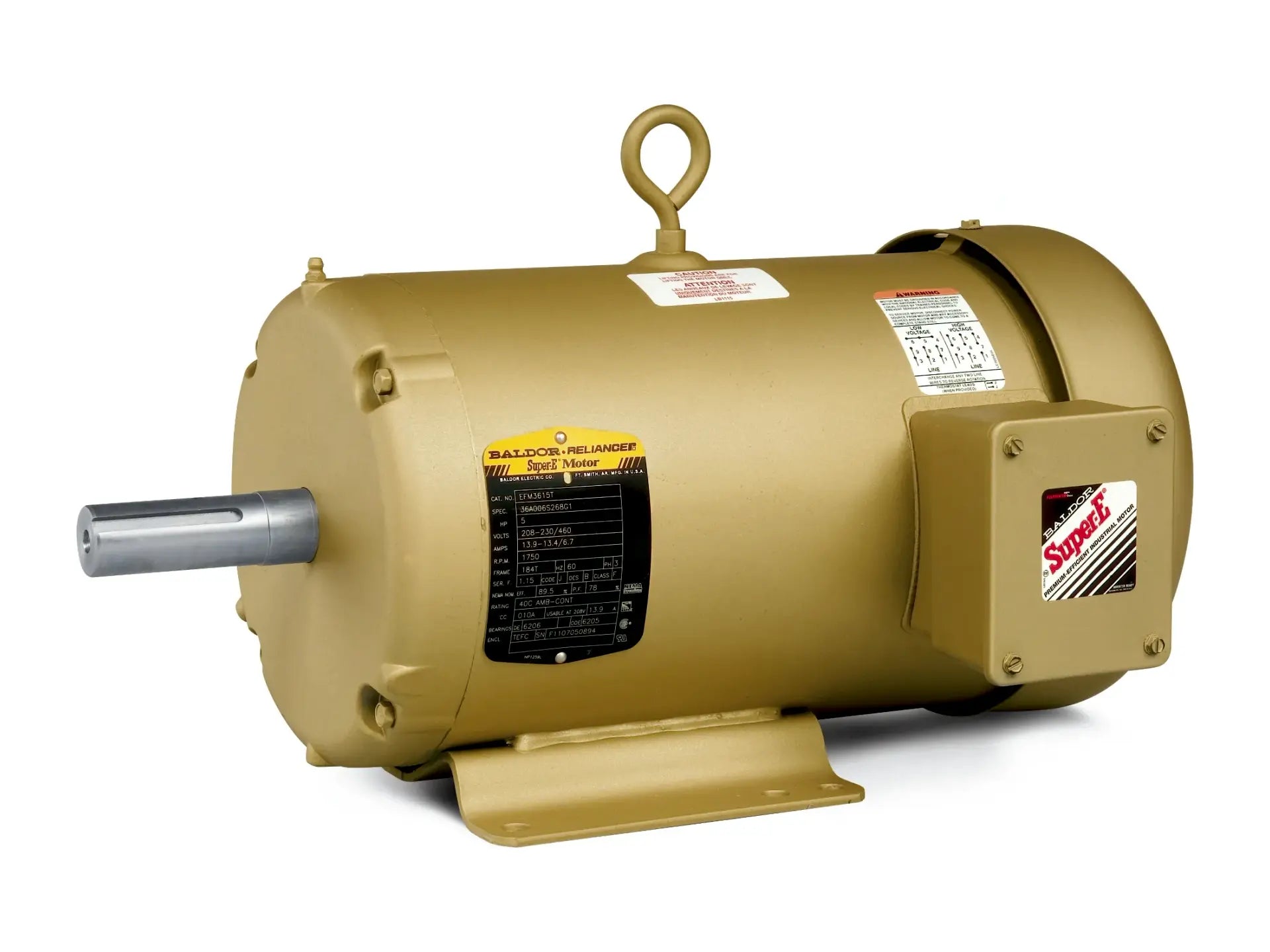 Baldor EFM3714T, 10HP 1770RPM 3PH 215T TEFC Motor