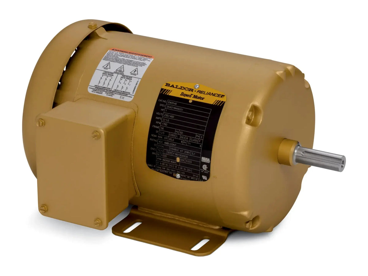 Baldor EM3546, 230/460V 3PH 1HP 1760RPM Motor