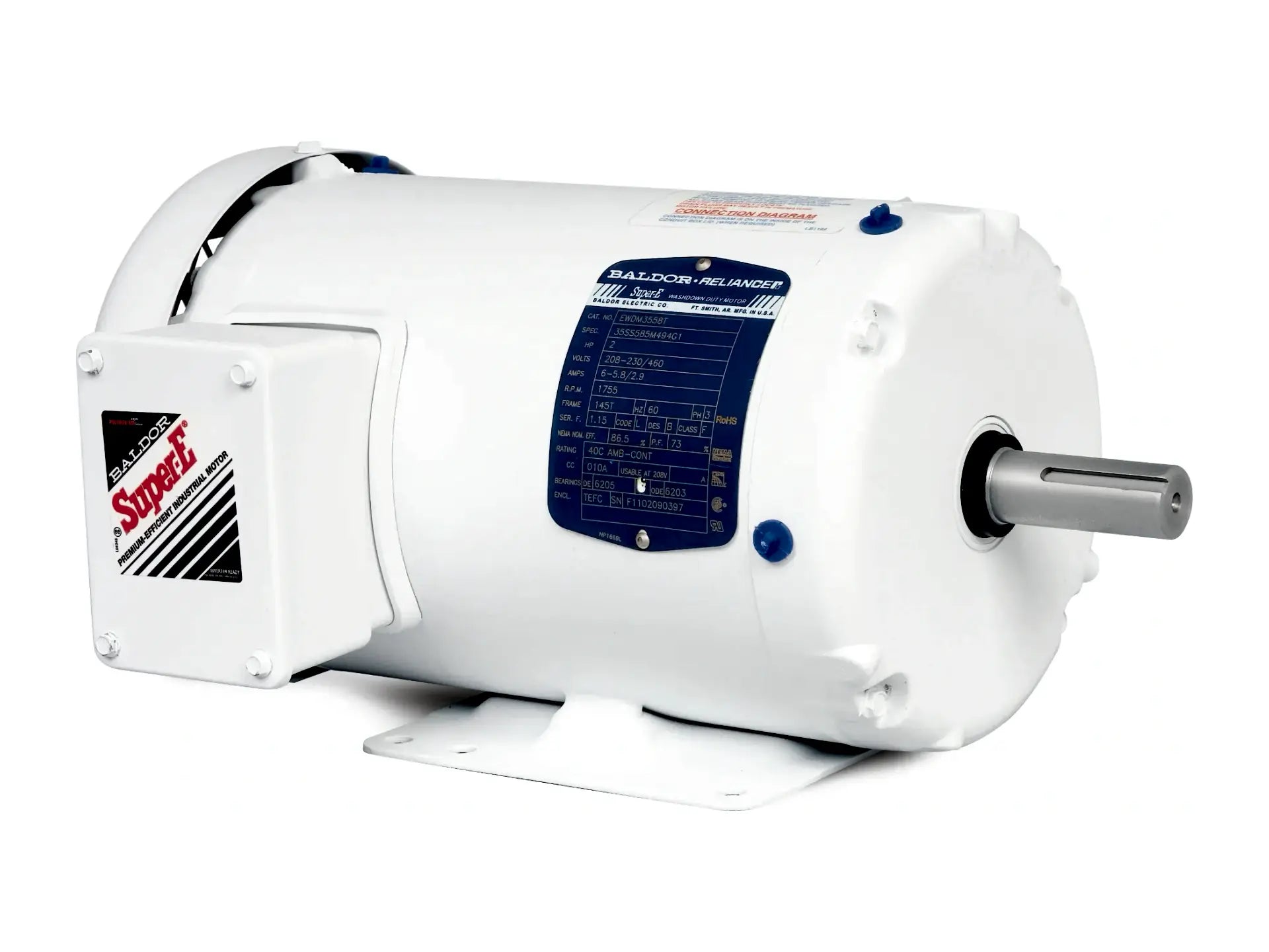 Baldor EWDM23934T, 20 HP 1800 RPM TEFC 256T 3 Ph Motor