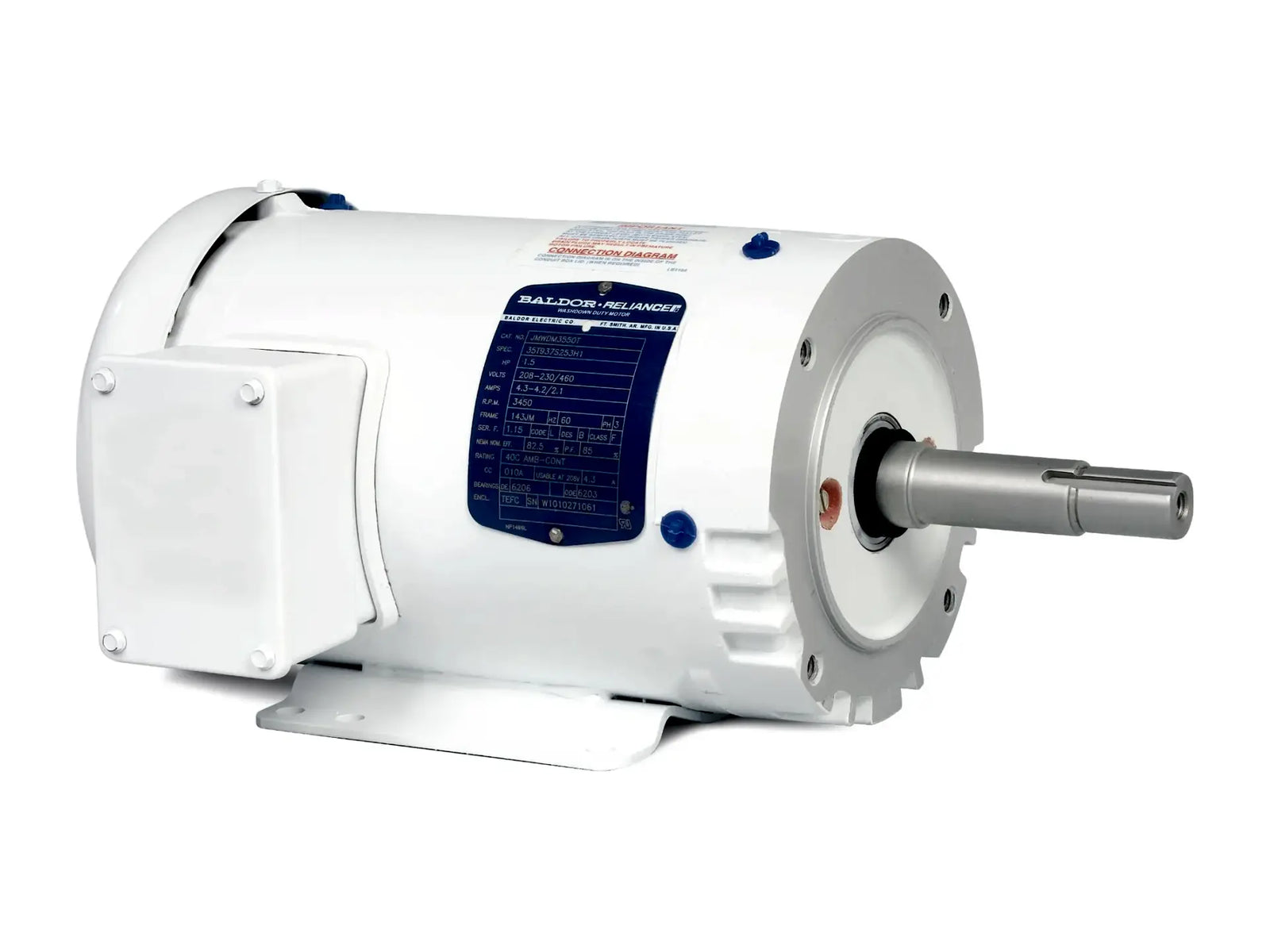 Baldor JMEWDM3616T, 7.5 HP, 3450 RPM, 3 PH, 60 HZ Motor