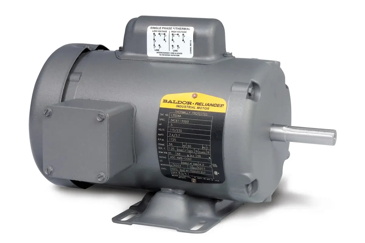 Baldor L3515, Motor 2 Hp 3450 Rpm 115/230V Ach