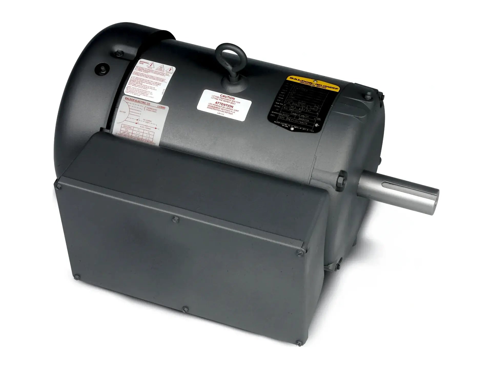 Baldor L3710T, 230V 1Ph 7.5HP 1745RPM 215T Motor