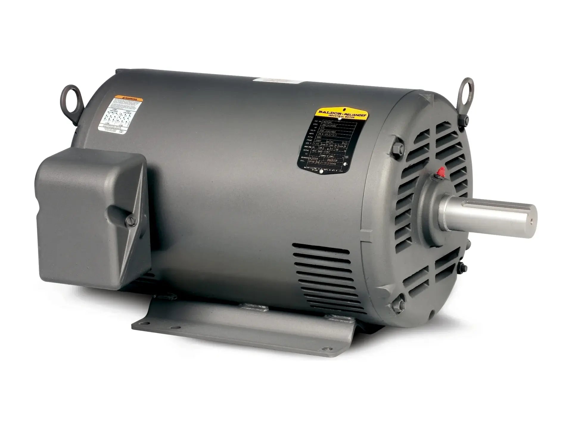 Baldor M1020T, 1/.44 HP, 1740/1170 RPM, 3-Phase, 145T Motor