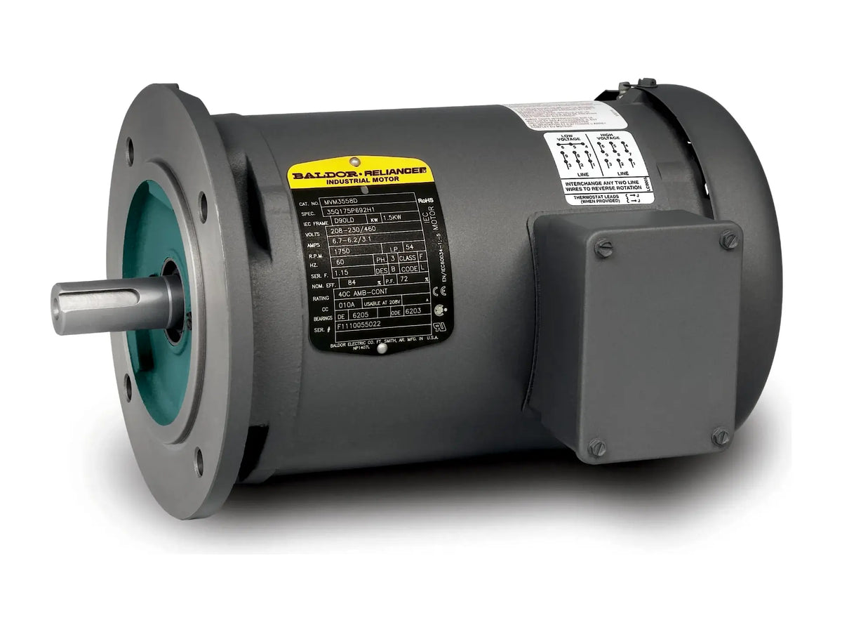 Baldor MVM3542D, 3/4 HP, 3 PH, 208-230/460 V, TEFC Motor