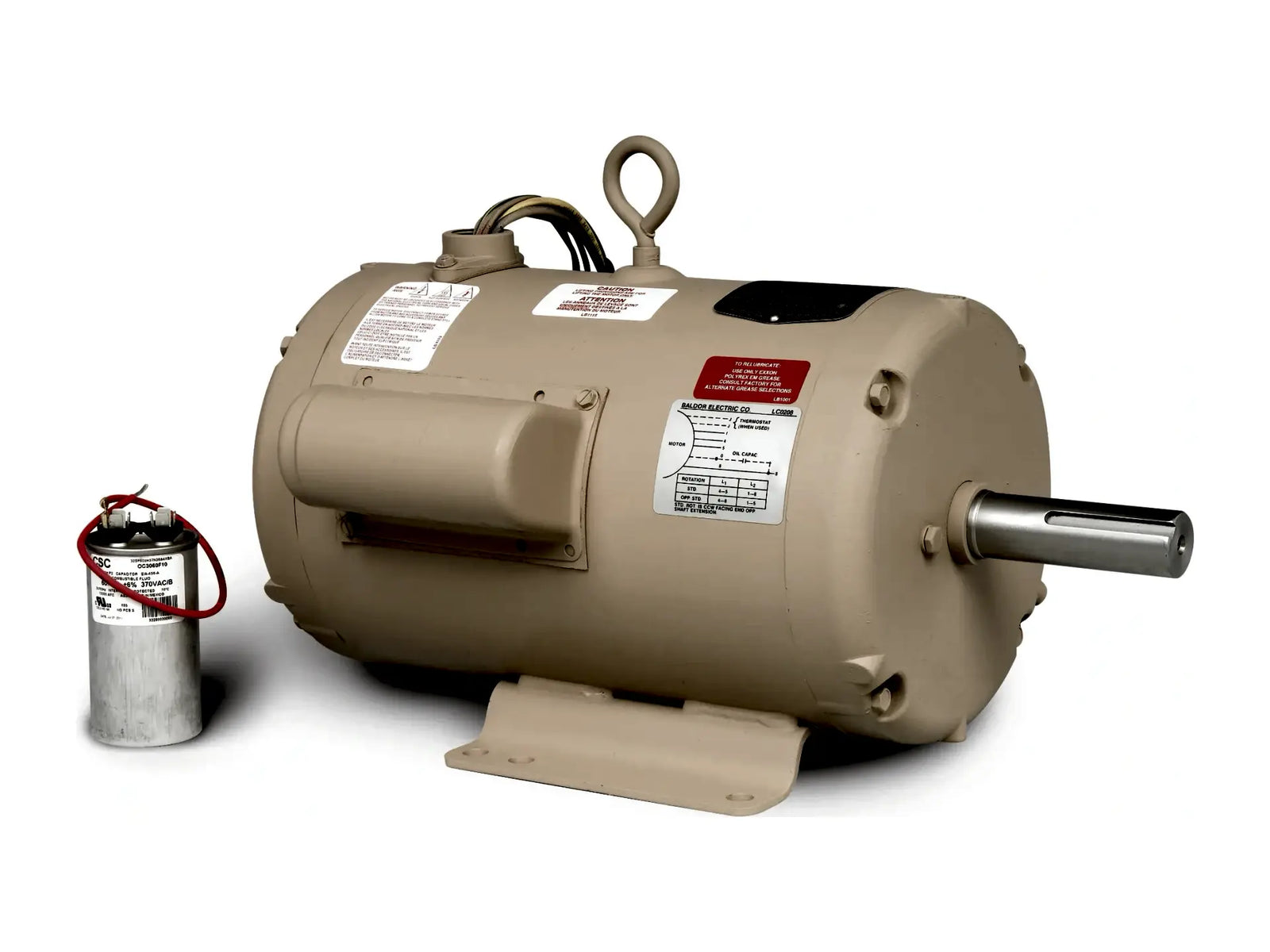 Baldor UCLE570, 5-7 HP, 3450 RPM, 230V, 182TZ Motor