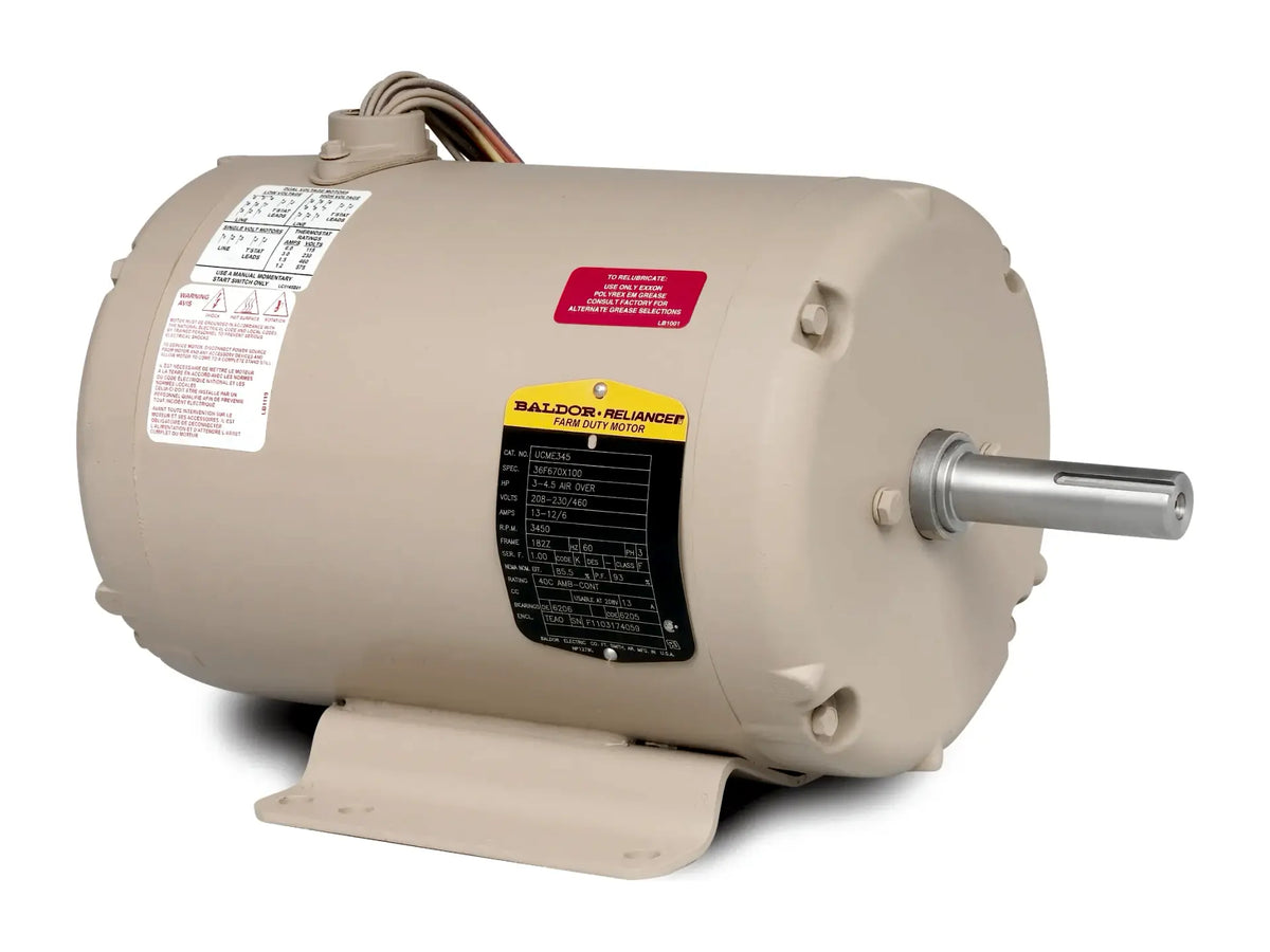 Baldor UCME153, 1.5-3 HP 3450 RPM 3 PH 143 TYZ Motor