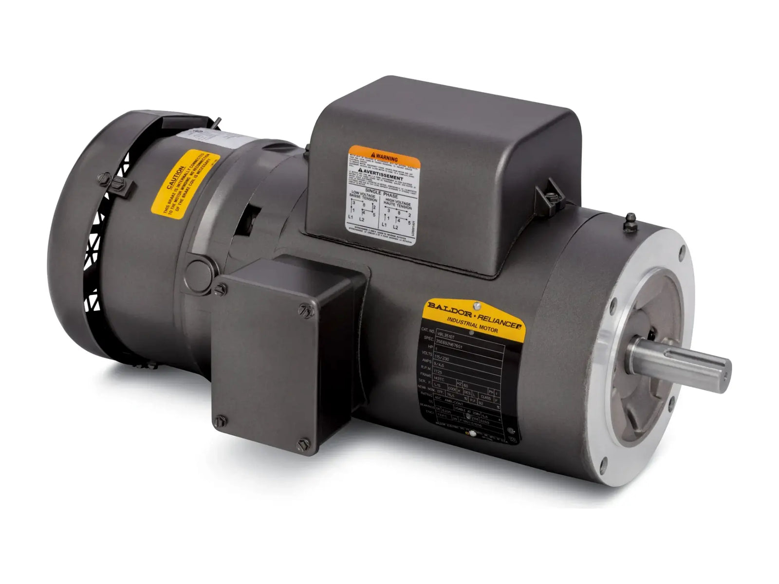 Baldor VBL3510T, 1HP 1740RPM 1PH 60HZ Frame 143TC Motor
