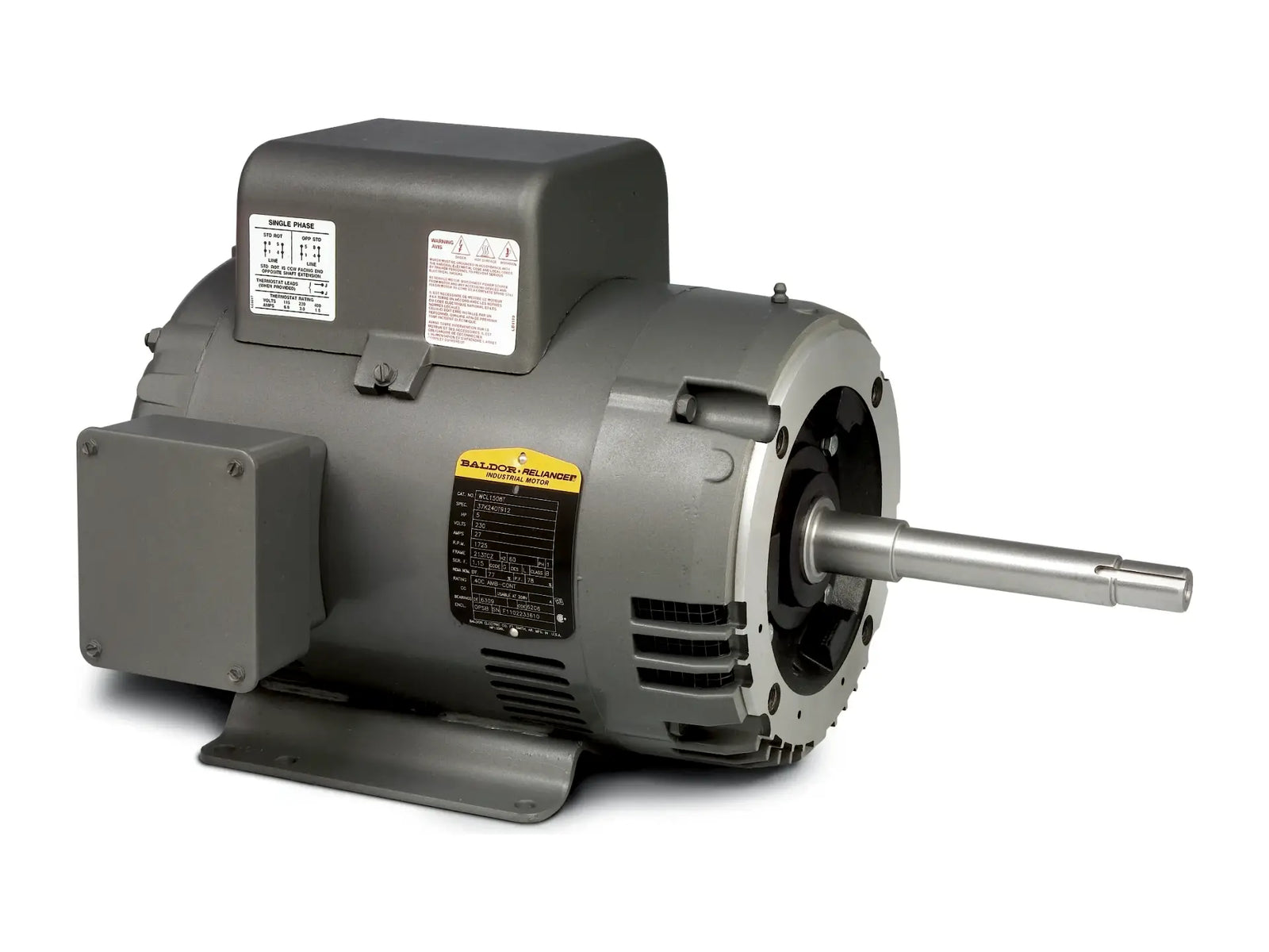 Baldor WCL1509T, Motor 7.5 HP 3450 RPM 1 Phase 60 Hz