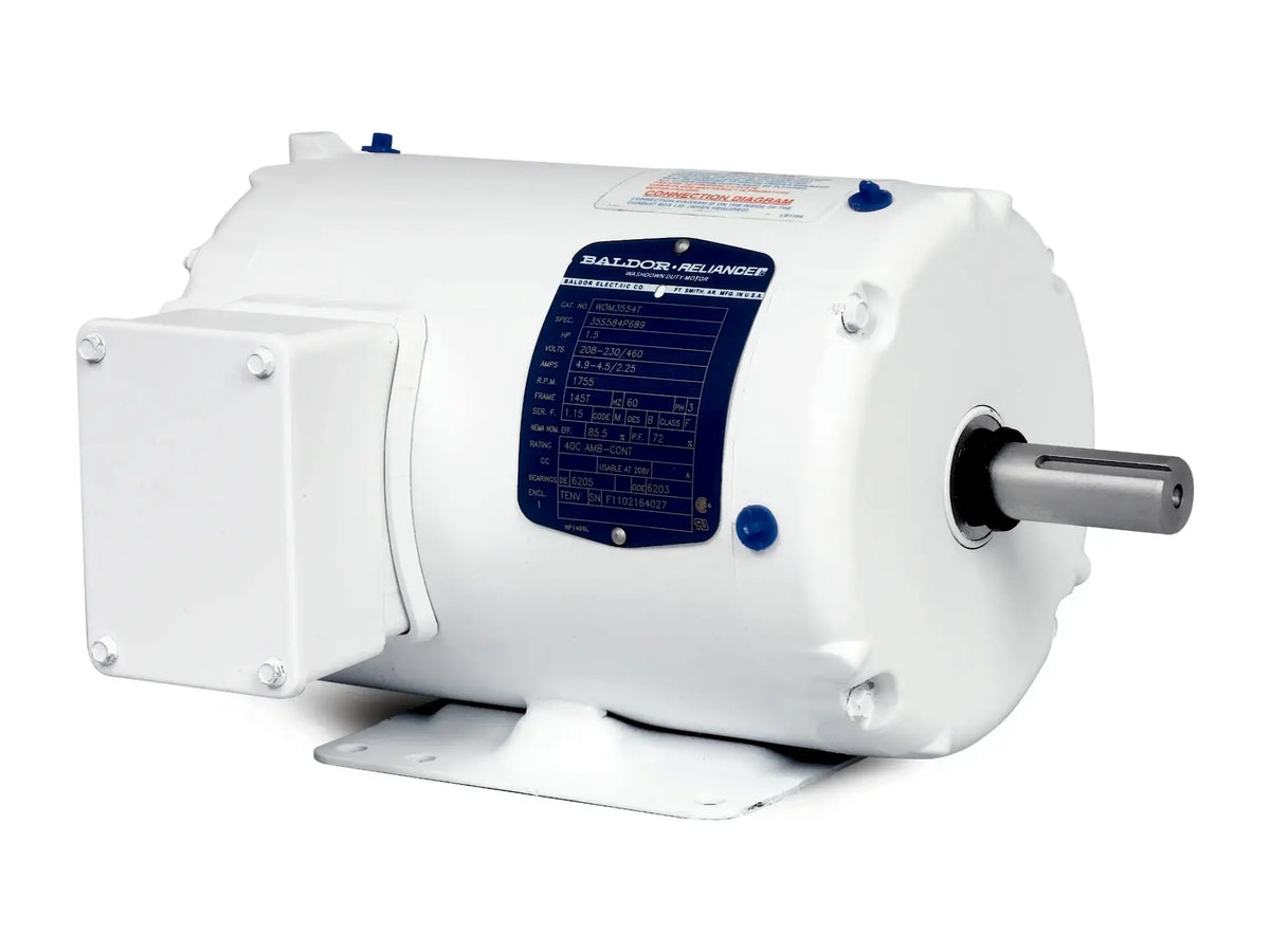Baldor WDM3542, 3/4 Hp 230/460V 3 Phase 1750 Rpm Motor
