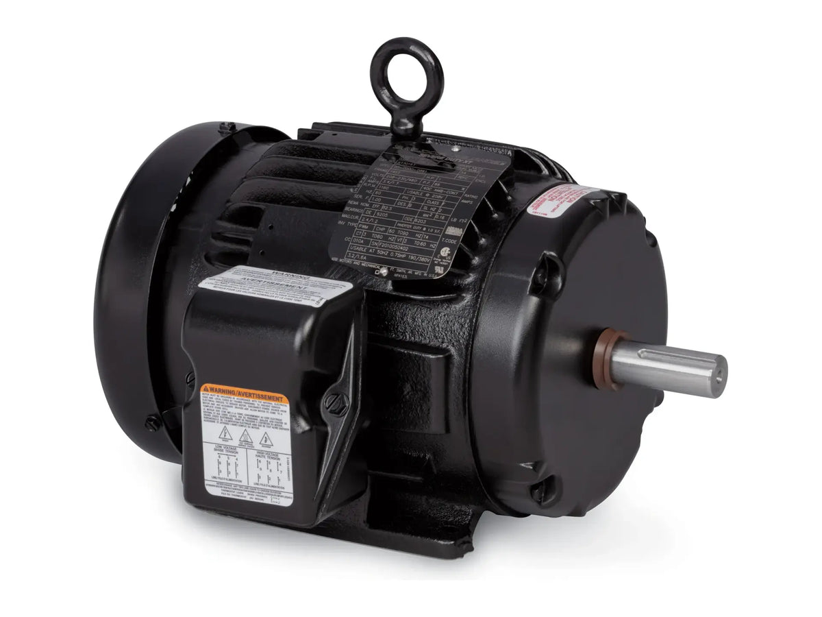 Baldor XT3024T, 2HP, 1765 RPM, 3 PH, 60 HZ, Frame 145T Motor