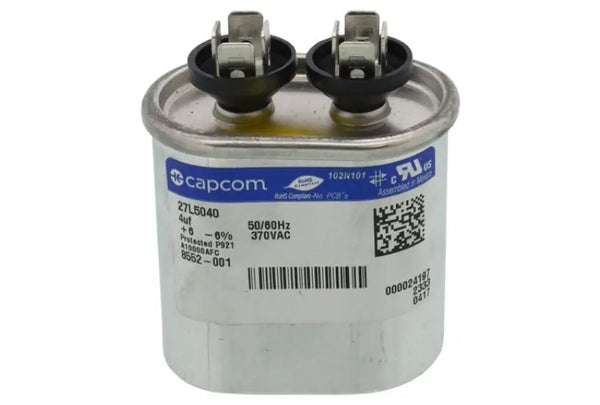 Bard HVAC 8552-001BX, 4 MFD 370V Oval Run Capacitor