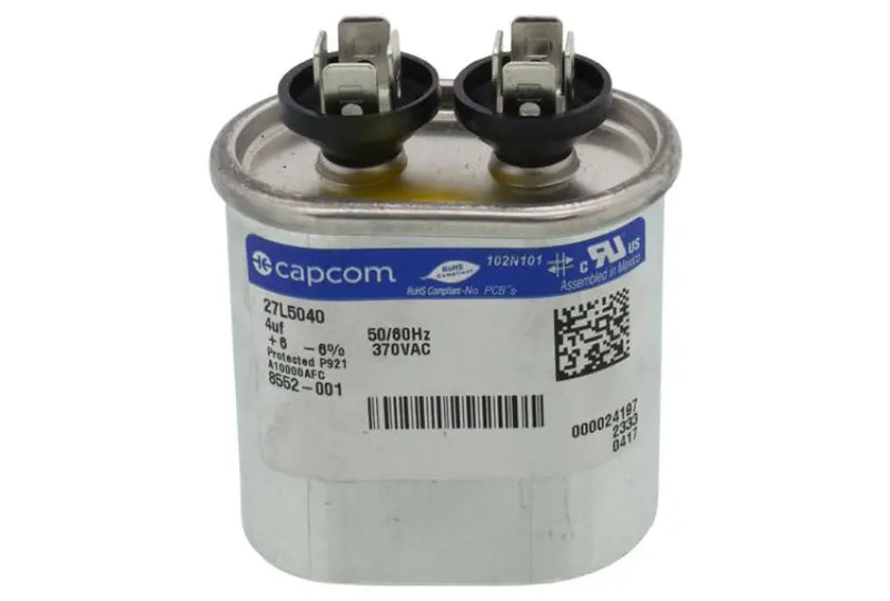 Bard HVAC 8552-001BX, 4 MFD 370V Oval Run Capacitor