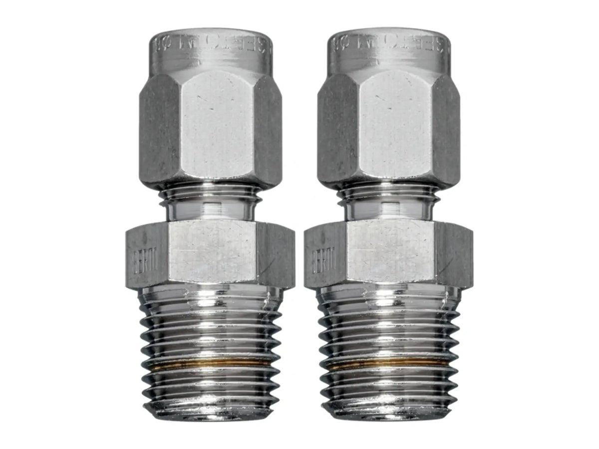 Belimo A-22WP-A03, Brass Pipe Connector, 2pc Set