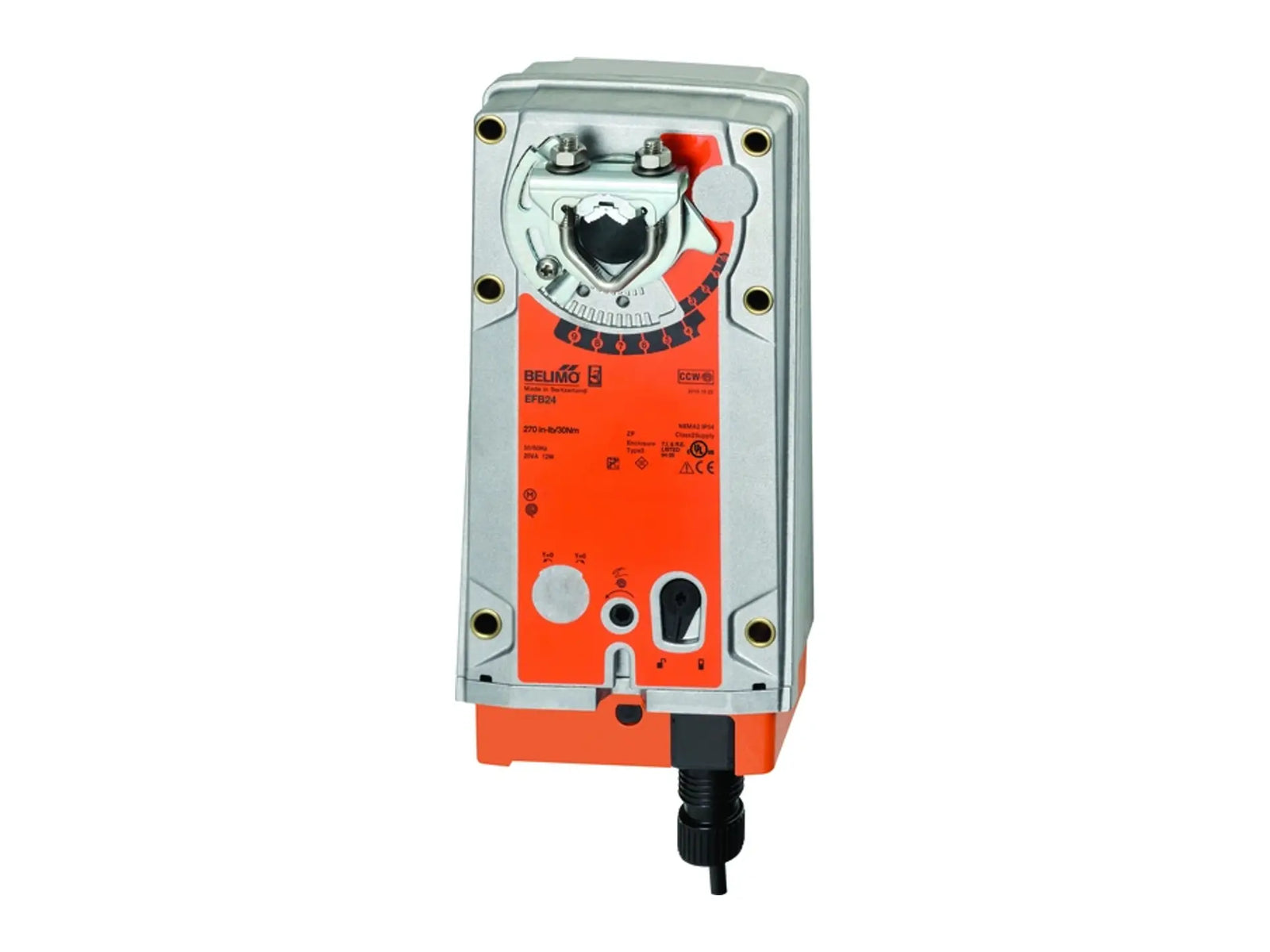 Belimo EFB24, 24V On/Off Spring Return Actuator, 270 in-lb