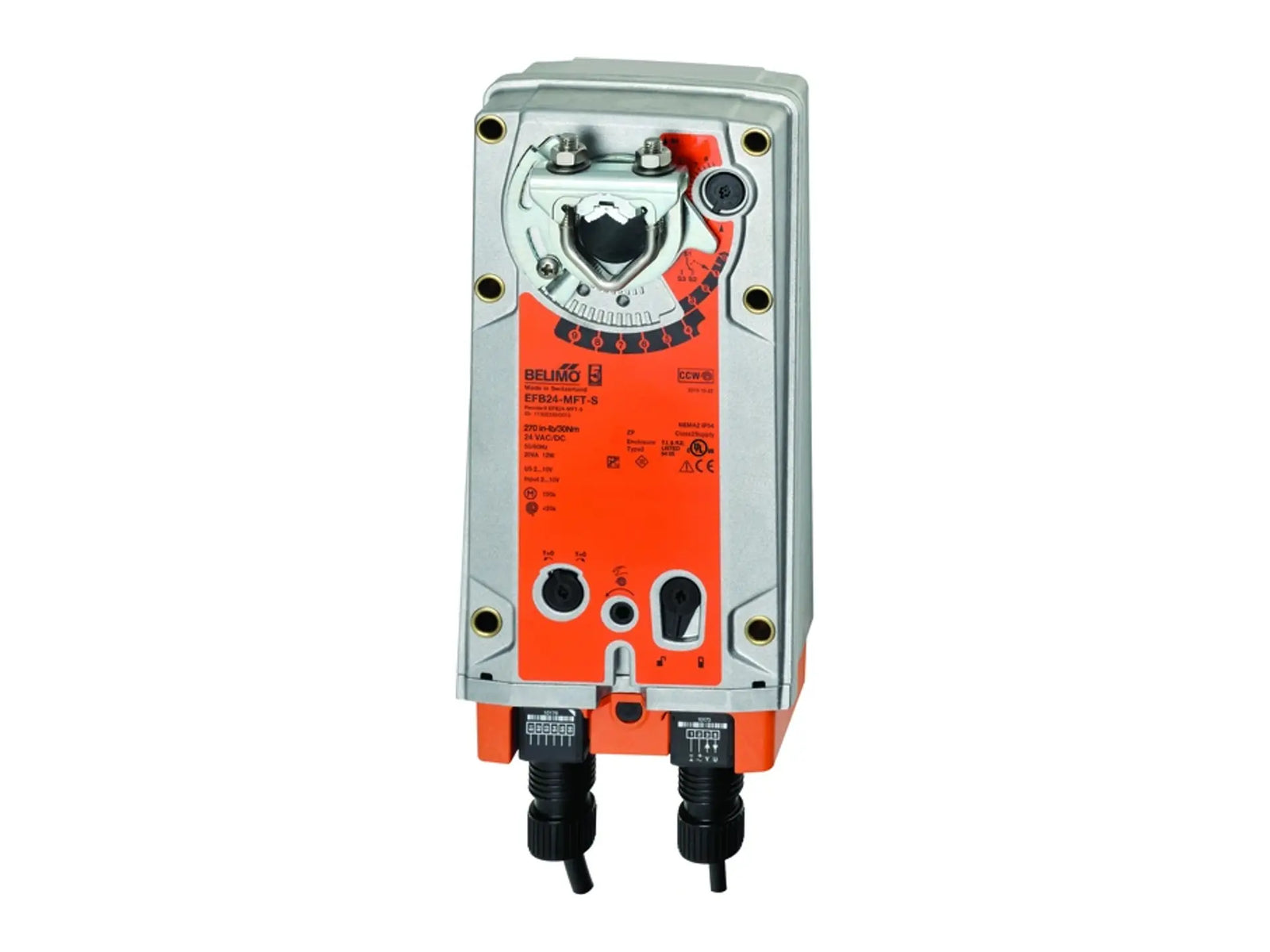 Belimo EFB24-MFT-S, 270in-lb Spring Return, 24V DC with AUX