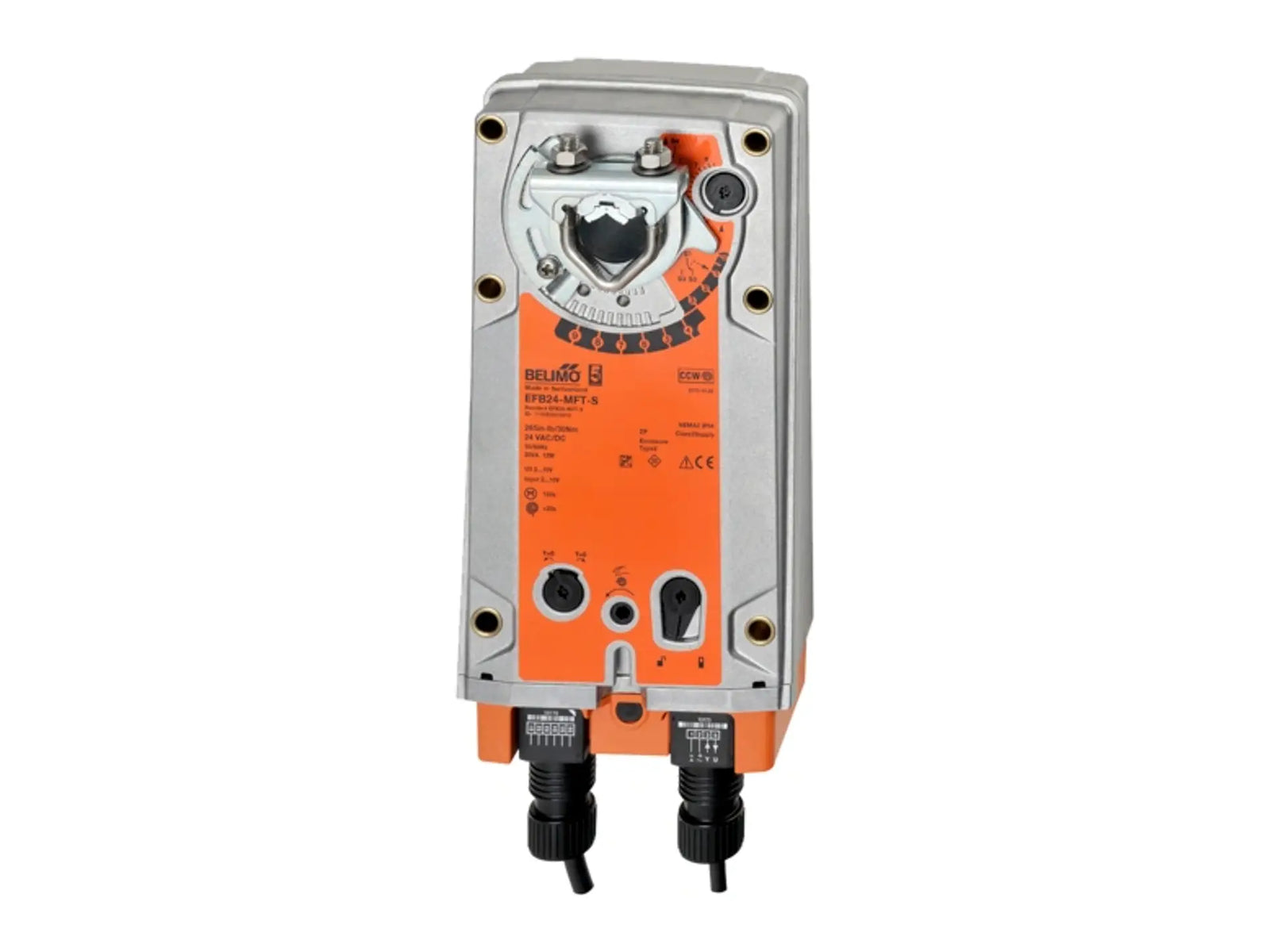 Belimo EFB24-SR-S, 24V Spring Return, 270 in-lb, 2-10 VDC with End Switch