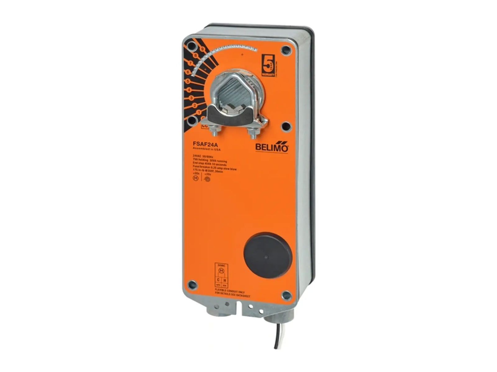 Belimo FSAF24A, 24V On/Off Actuator, 180 in-lb Spring Return