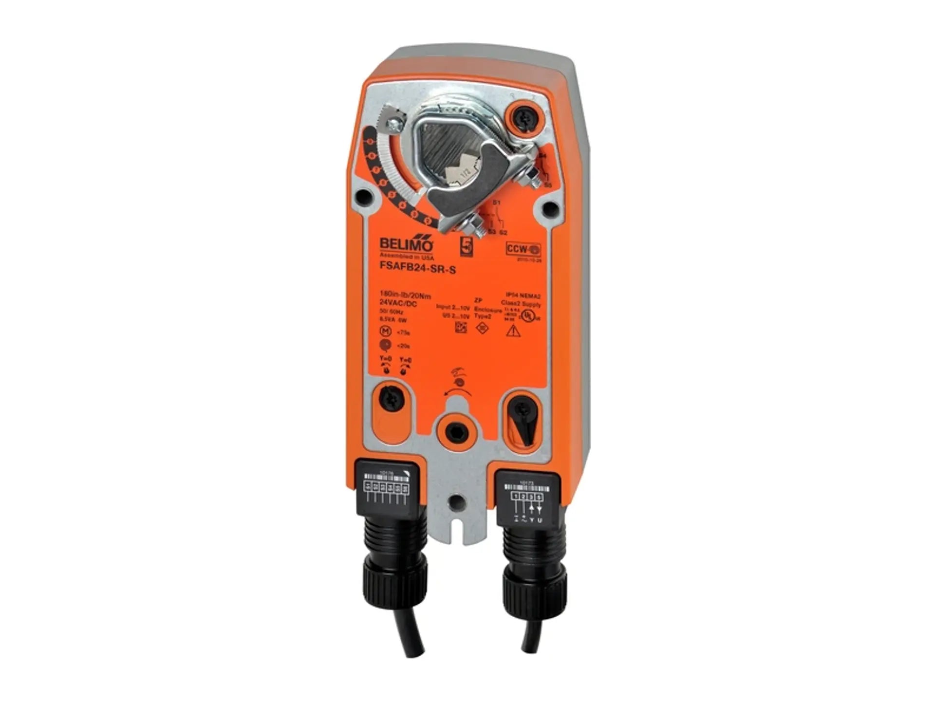 Belimo FSAFB24-SR-S, Smoke/Fire Damper Actuator 24V with Switch