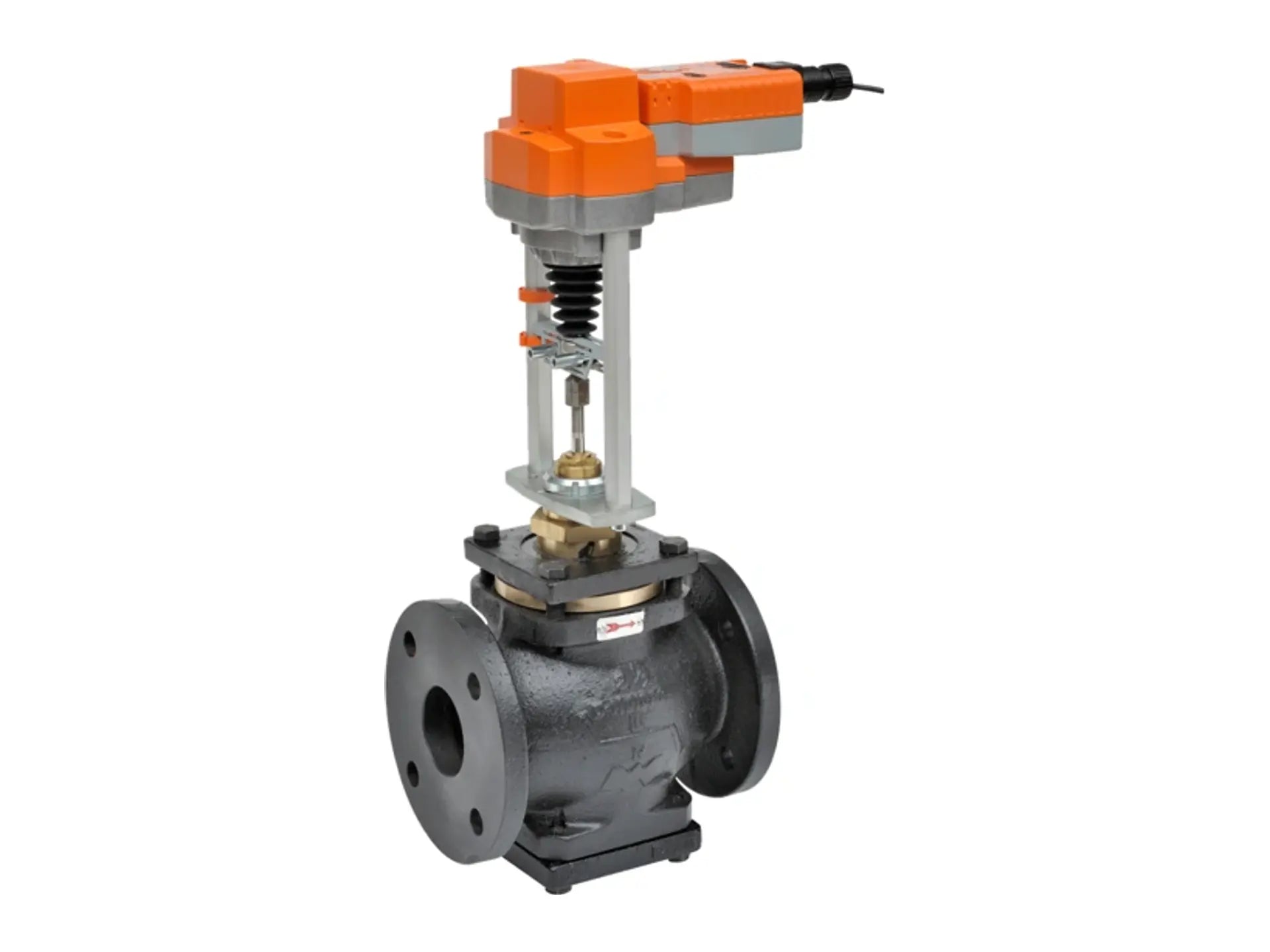 Belimo G680LCS+AVKB24-MFT, 3" Flange, 2-Way Valve, Cv90 Flow Coefficient, 24V
