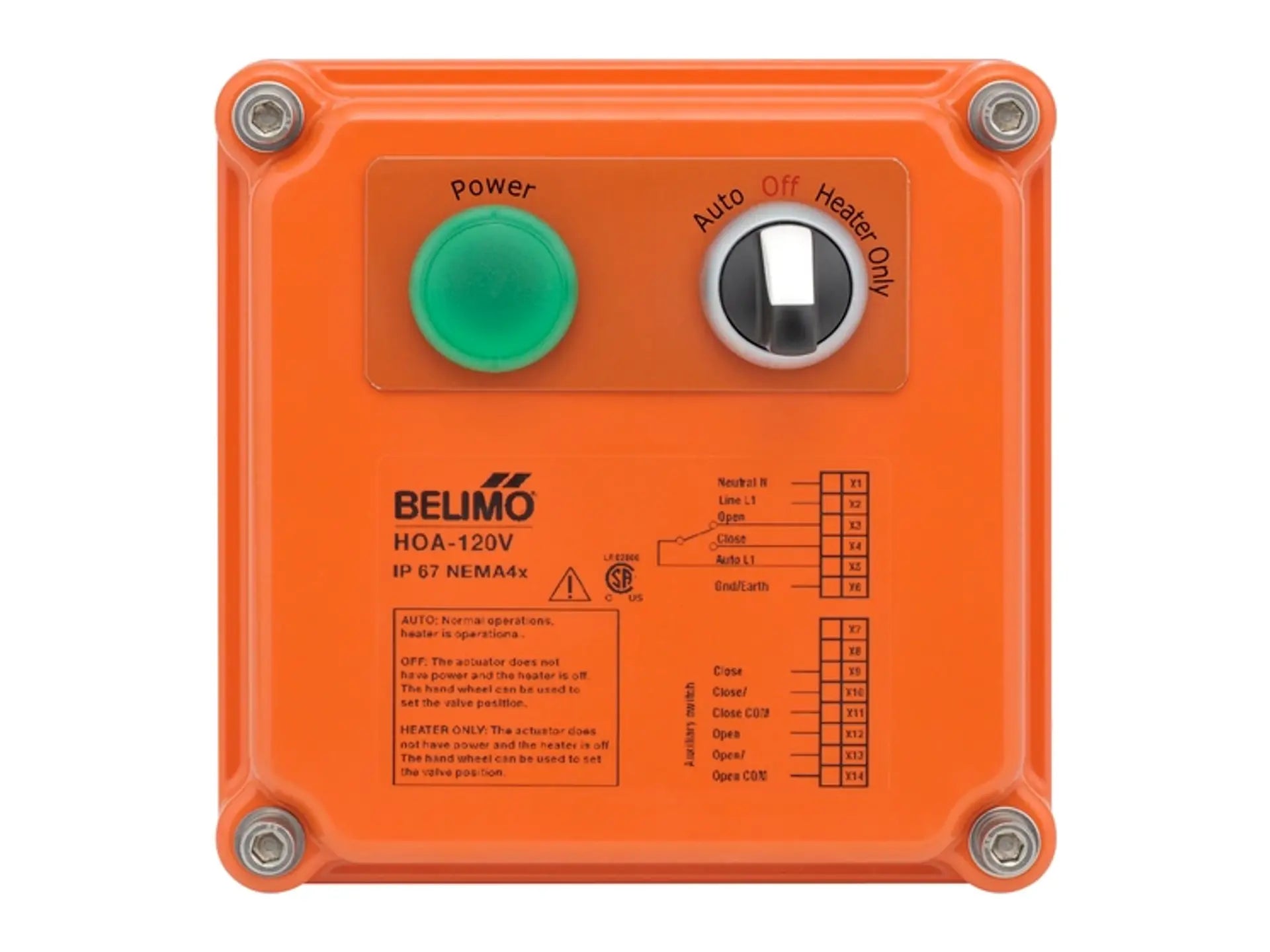 Belimo HOA-120VMFT, Local Electric Disconnect SY2