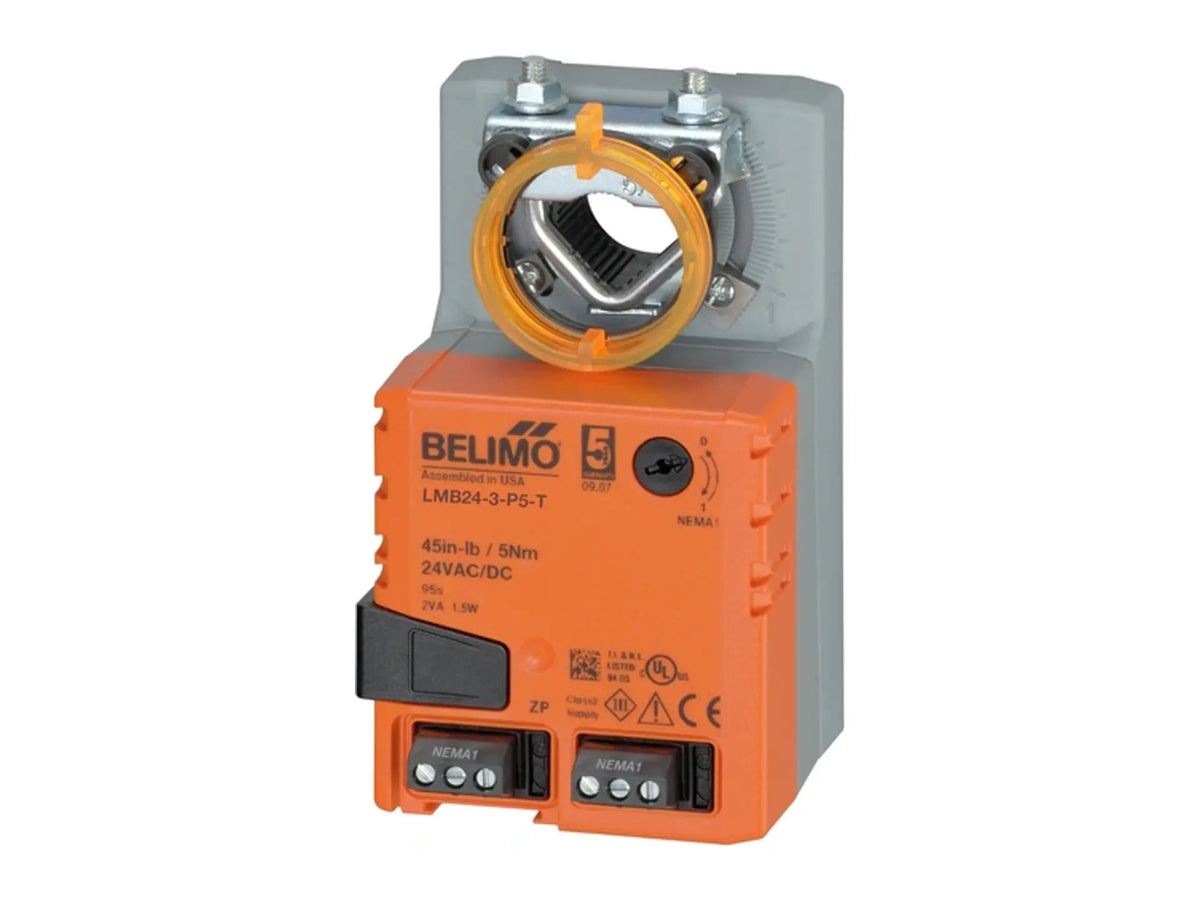 Belimo LMB24-3-P5-T.1, 24V Non-Spring Return, 45 in-lb On/Off Float