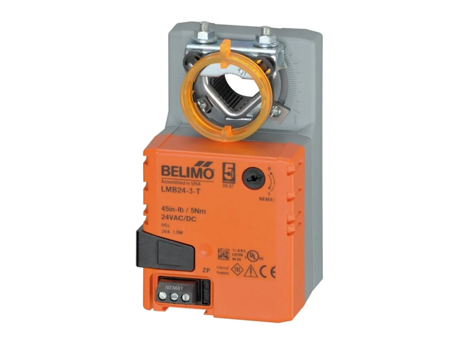 Belimo LMB24-3-T, 24V Non-Spring Return, 45 in-lb, On/Off Float Control