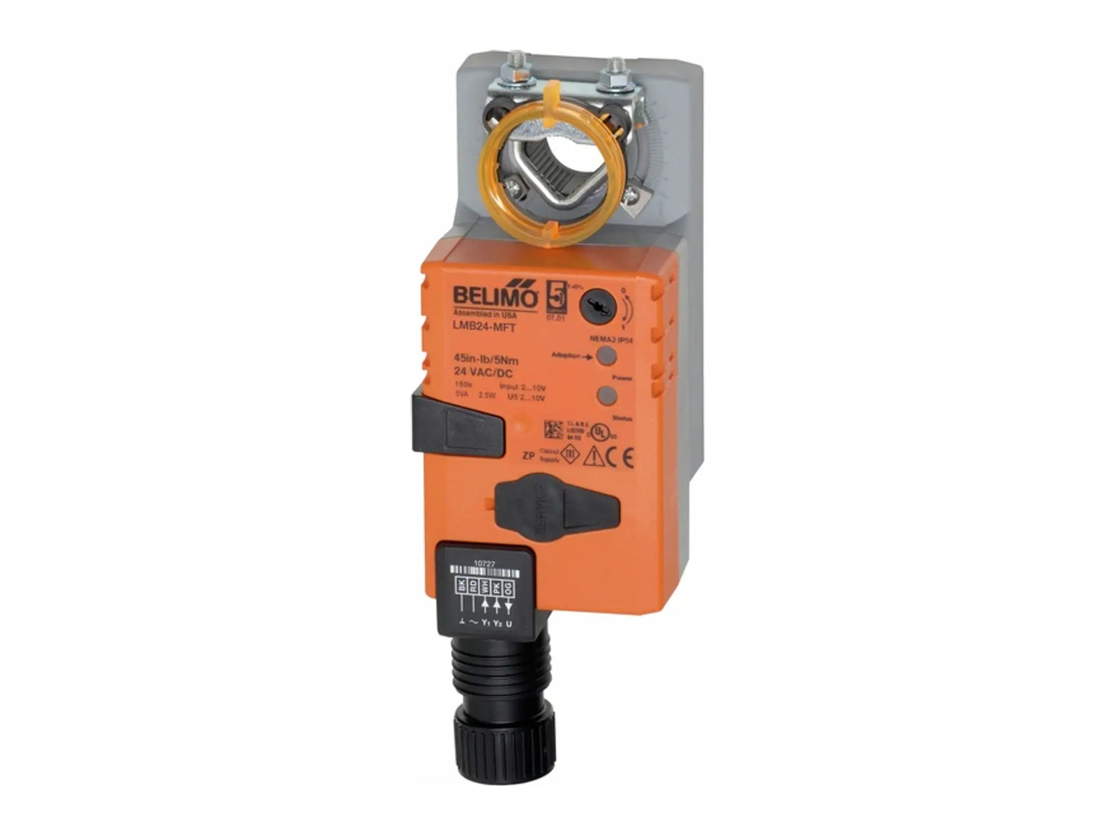 Belimo LMB24-MFT, 24V Non-Spring Return Actuator, 45 in-lb Torque, 2-10 VDC Control
