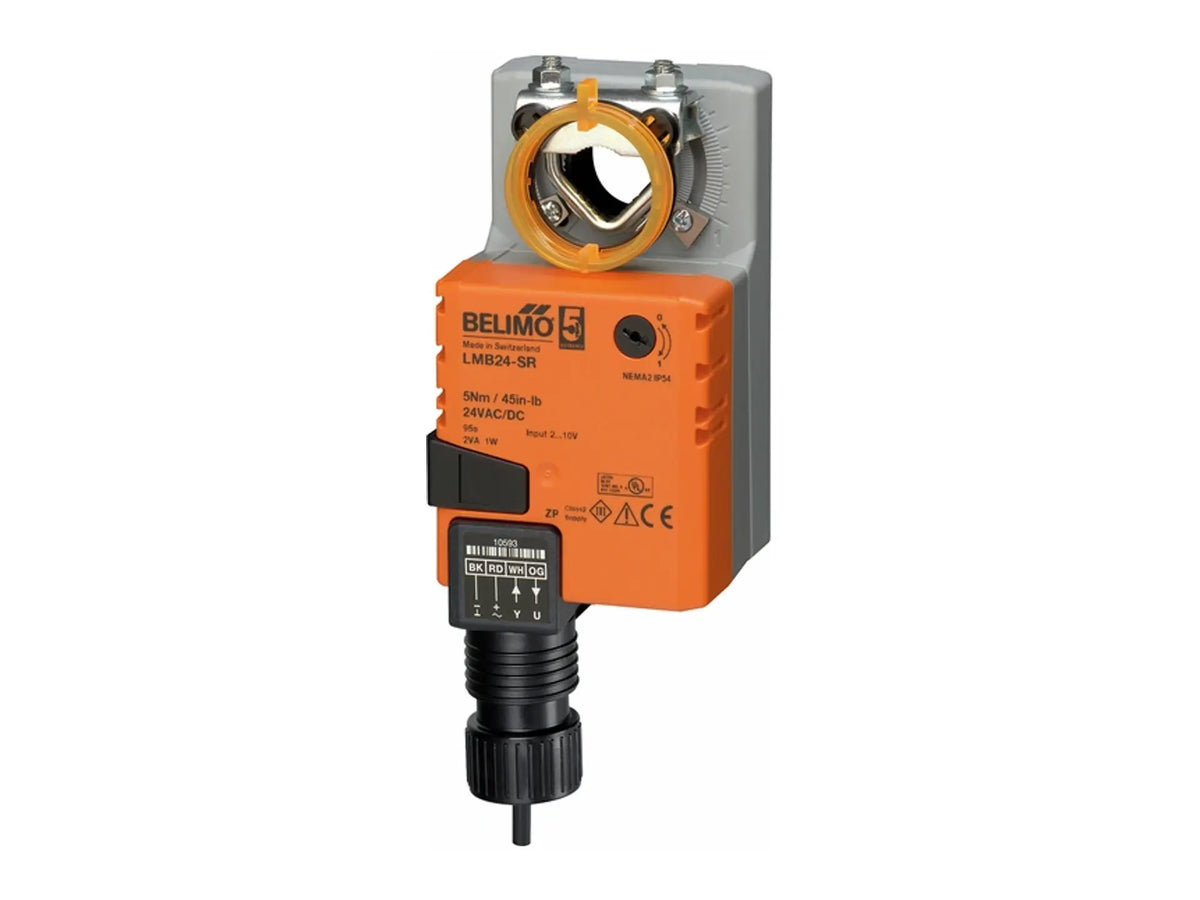 Belimo LMB24-SR, 24V Non-Spring Return Actuator, 45 in-lb Torque, 2-10 VDC Control
