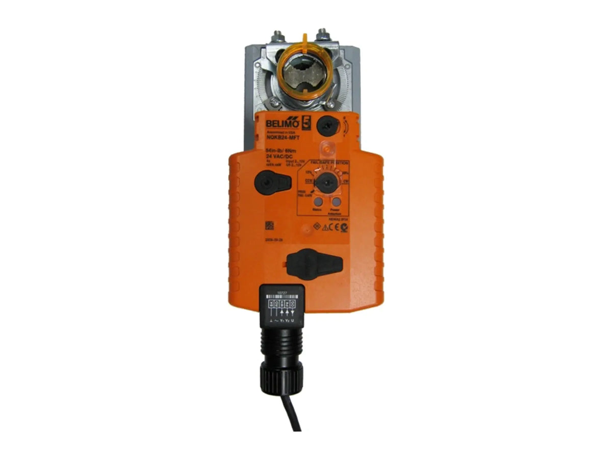 Belimo NKRQX24-MFT, 24V AC/DC Modulating Actuator, 54 in-lb