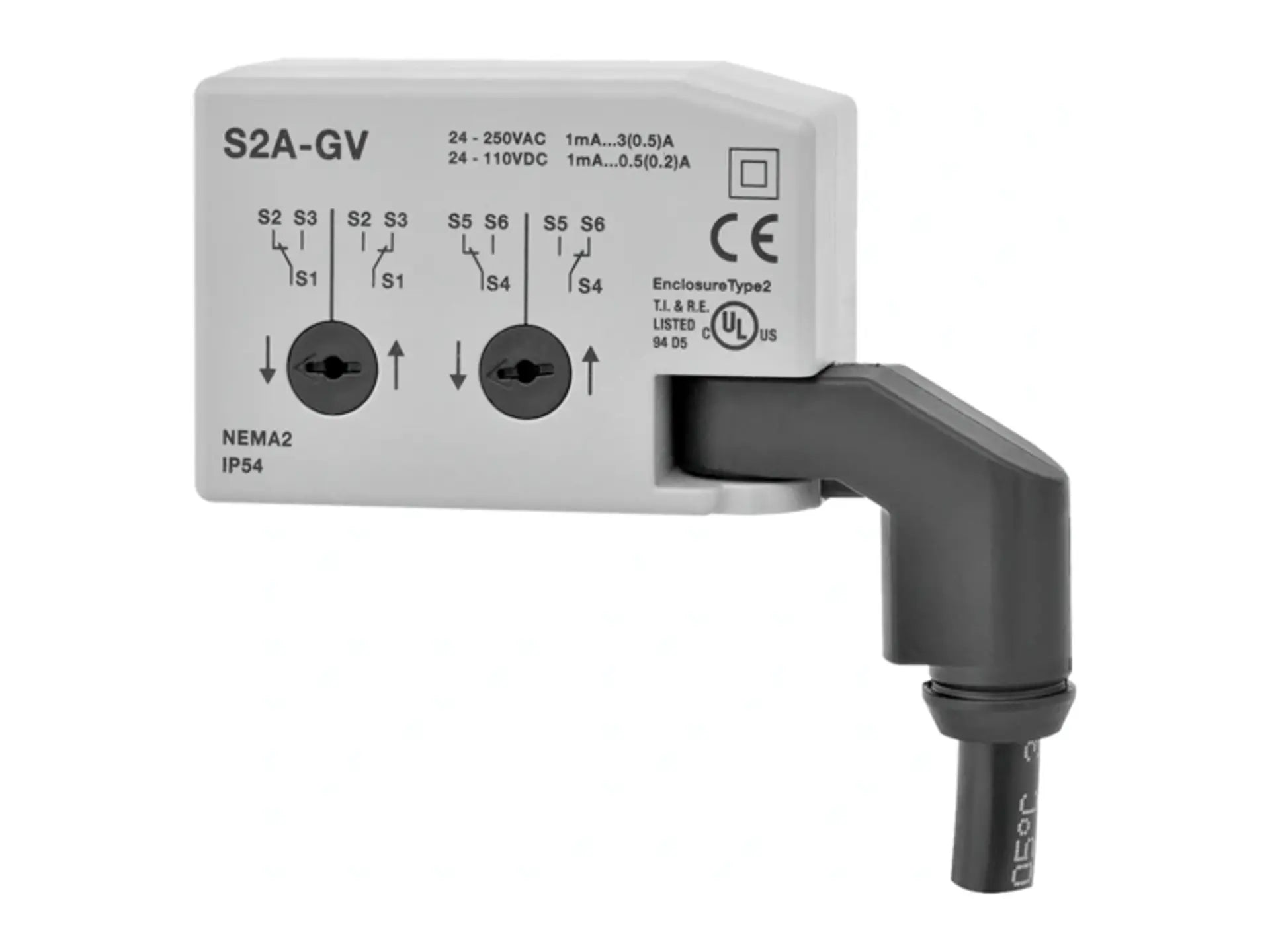 Belimo S2A-GV, Dual SPDT Auxiliary Switch