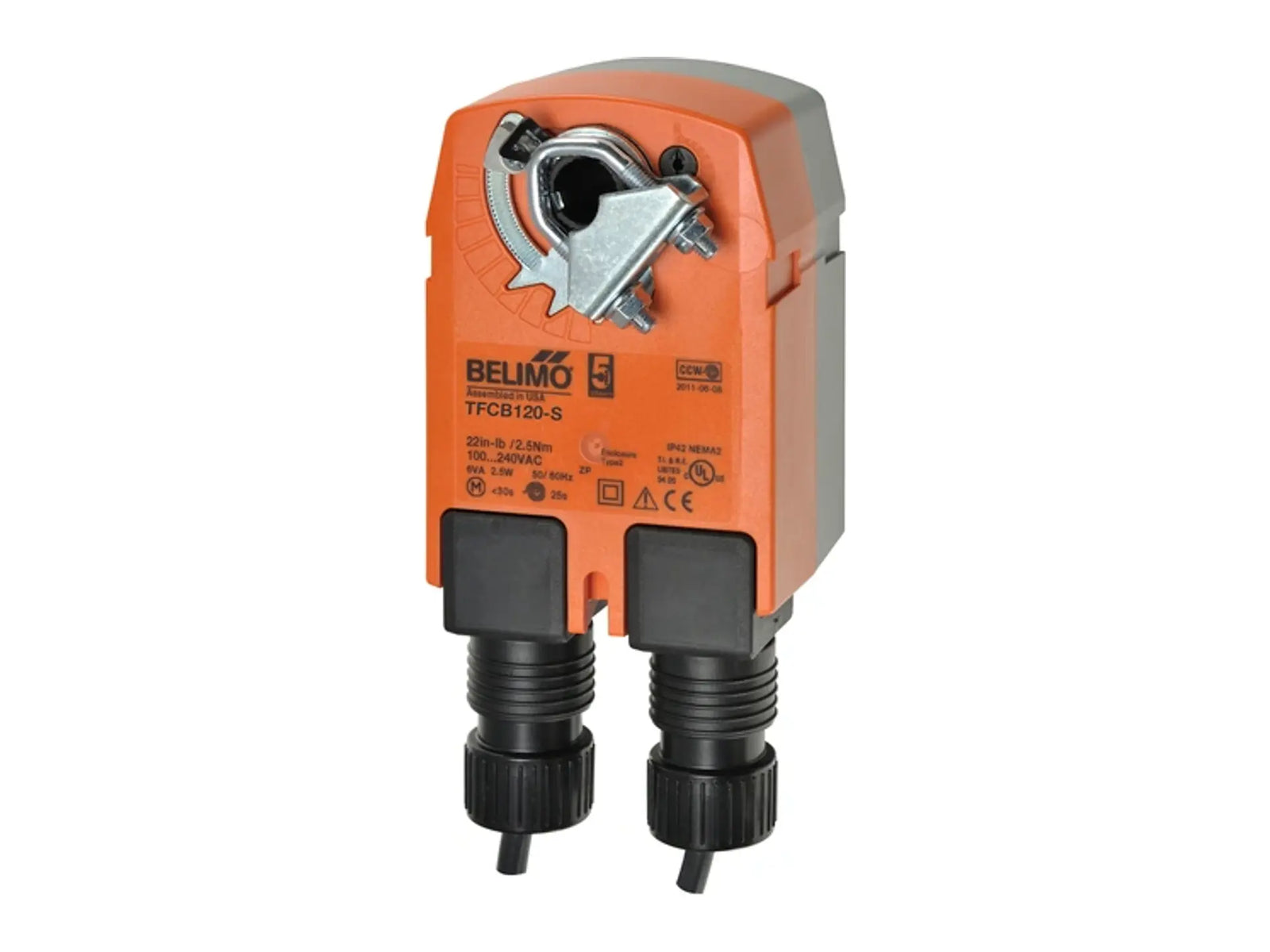Belimo TFCB120-S, 120V Spring Return, 18 in-lb ON/OFF Single Pole Double Throw