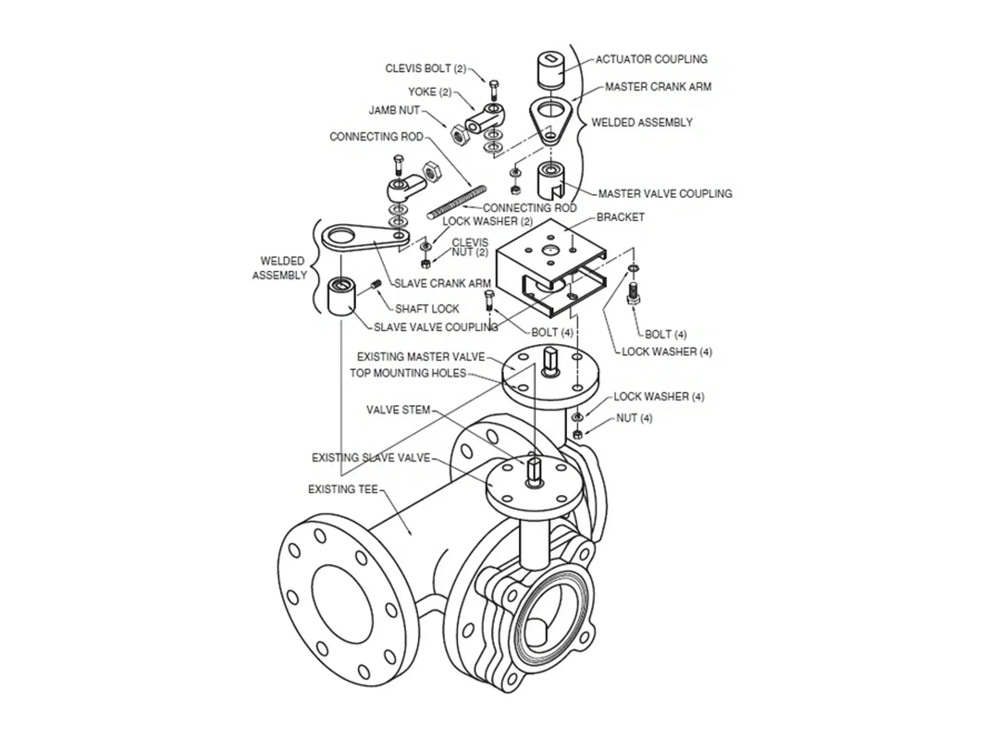 Belimo UFLK6925, L Series Butterfly Valve Linkage