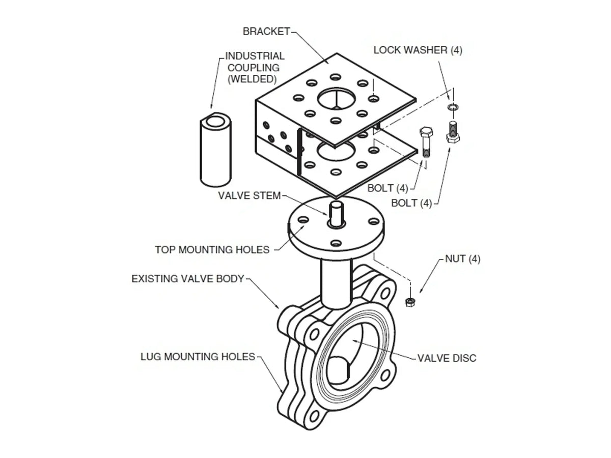 Belimo UFLKP009, PR ABD PKR HVAC Linkage Kit