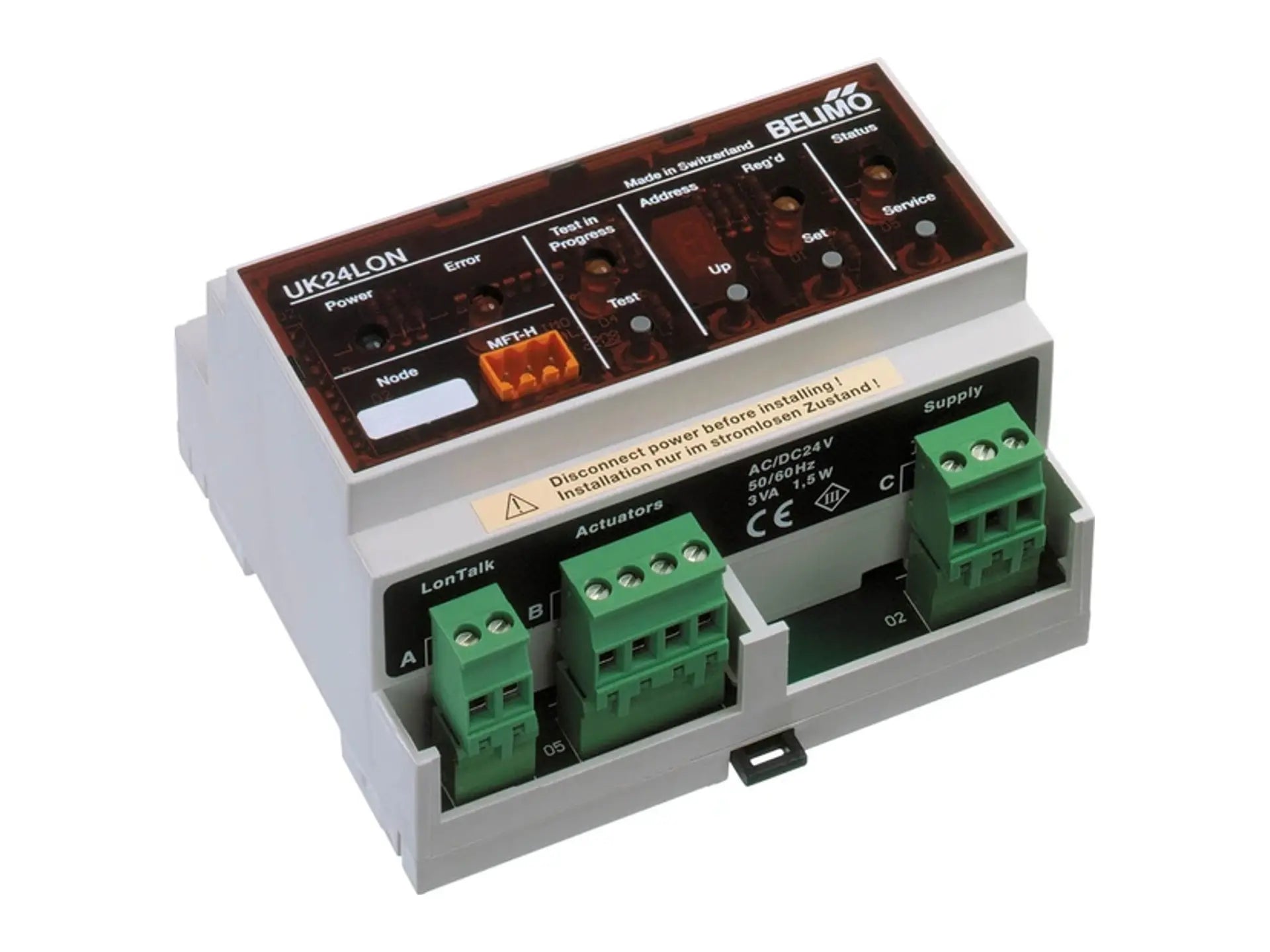Belimo UK24LON, Gateway Supporting up to 8 MFT Actuators