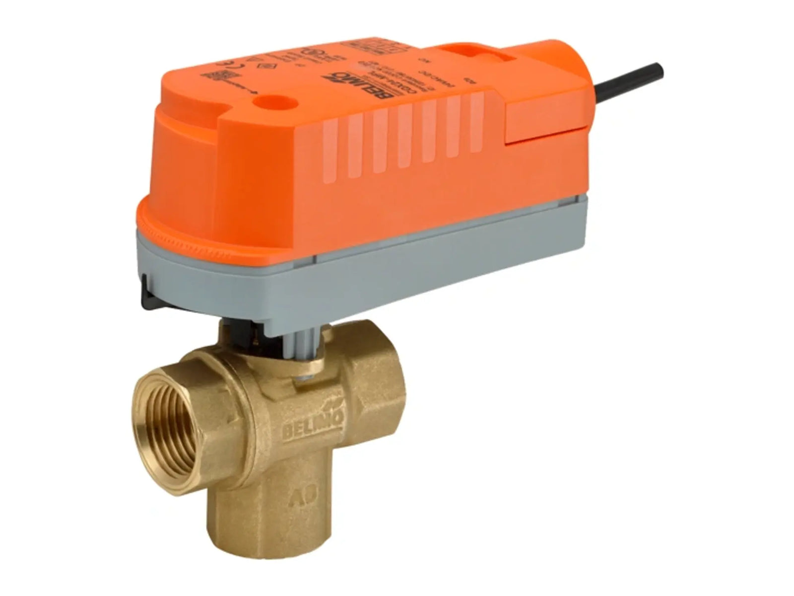Belimo Z3050Q-H+CQKB24-LL, 1/2 Inch 3-Way Valve, 24V ON/OFF