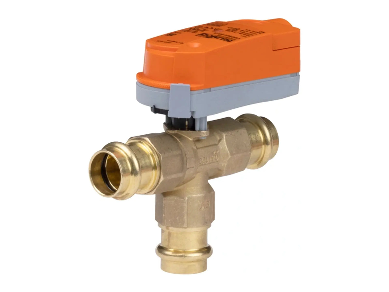 Belimo Z3100QPF-J+CQX24-3, 1" 3-Way Valve with Cv of 4.4, Operates on AC/DC FLTG