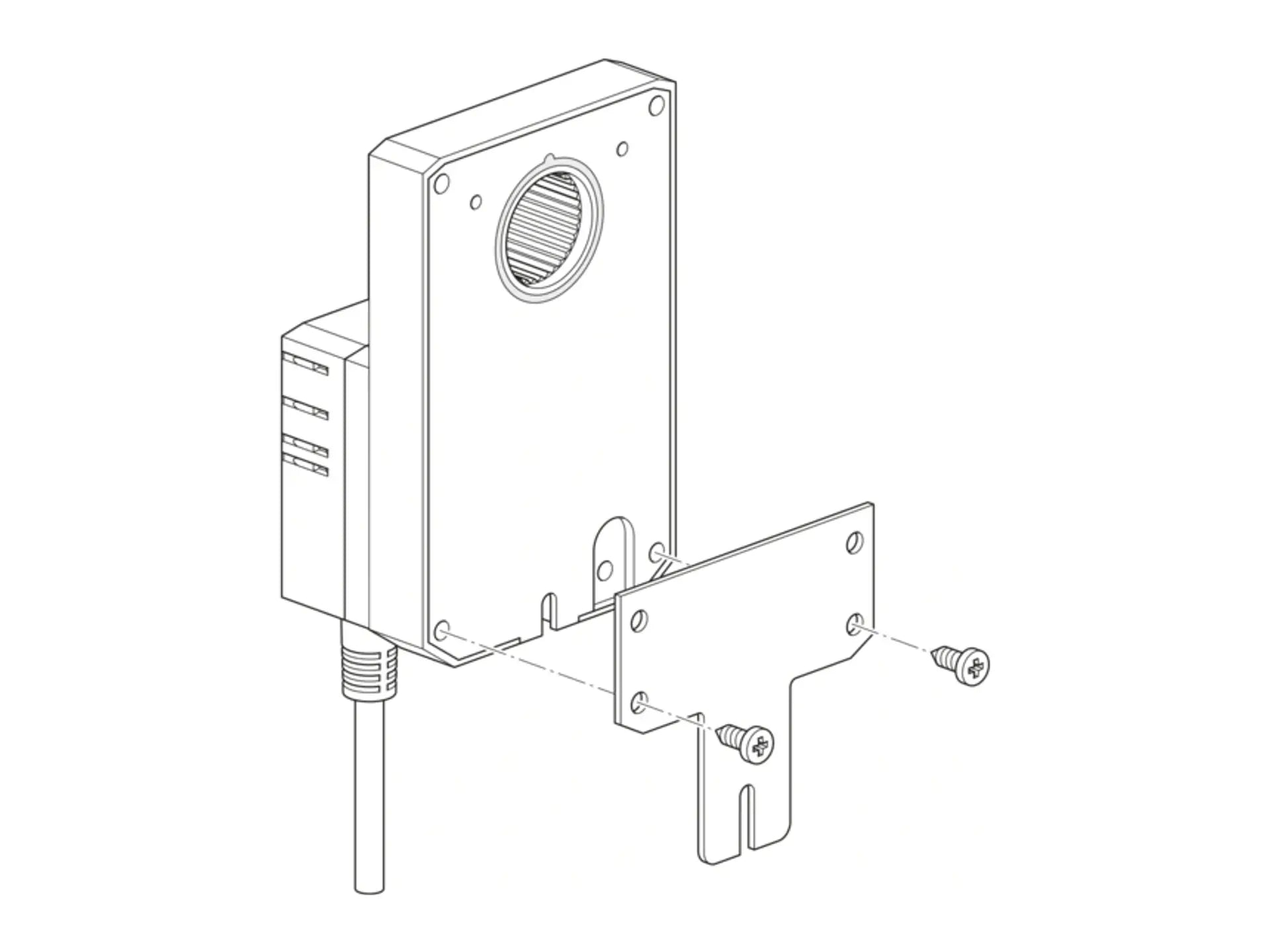 Belimo Z-SMA, Retrofit Mounting Bracket AM to AMB