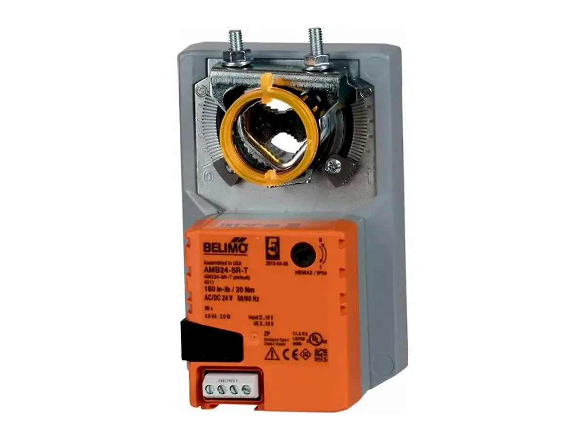 Belimo AMB24-SR-T, Damper Actuator, 180 In-Lb [20 Nm], Non Fail-Safe, AC/DC 24 V, 2...10 V, Terminals