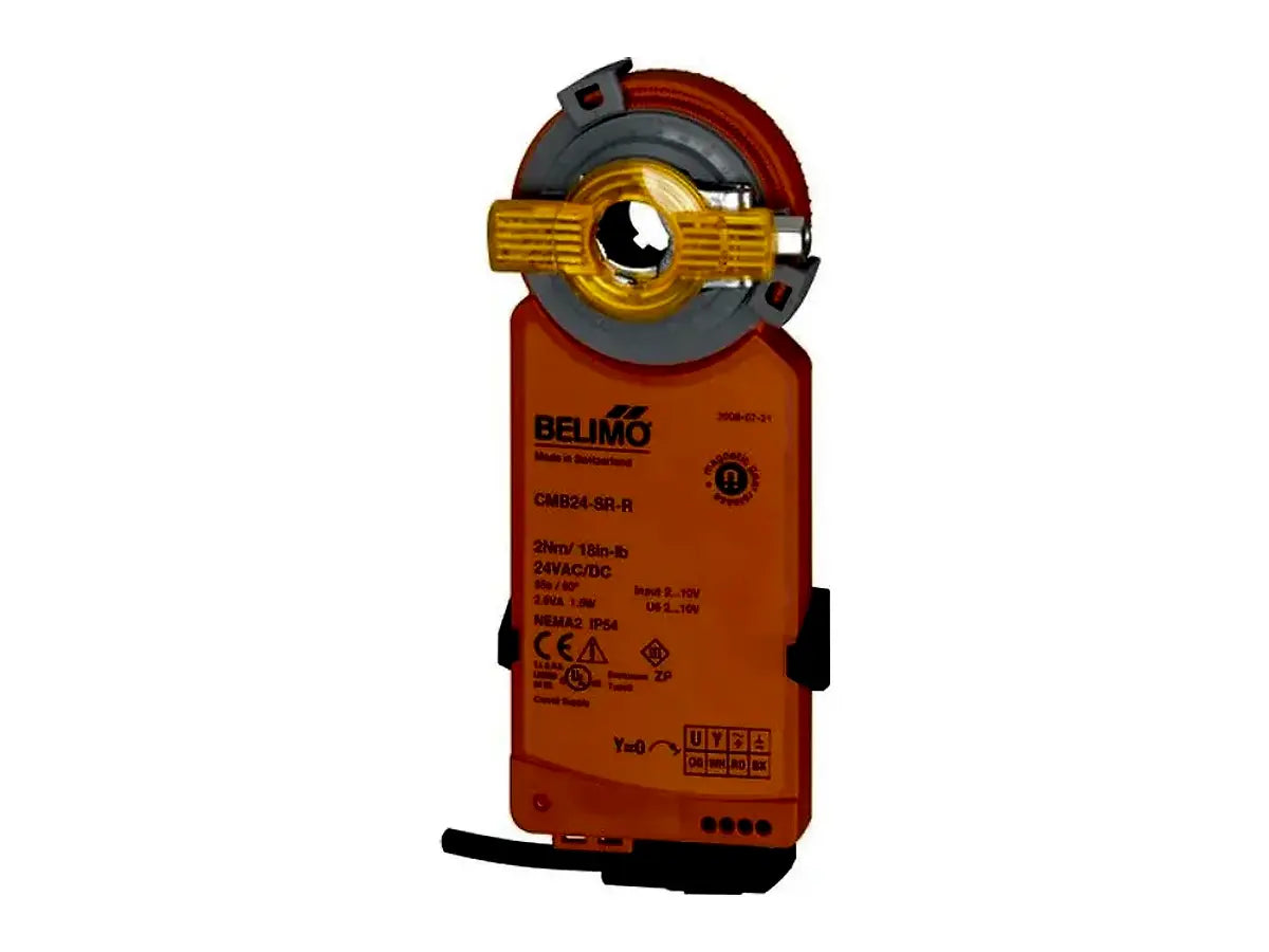Belimo CMB24-SR-R, Damper Actuator, 18 In-Lb [2 Nm], Non Fail-Safe, AC/DC 24 V, 2-10 V, Modulating