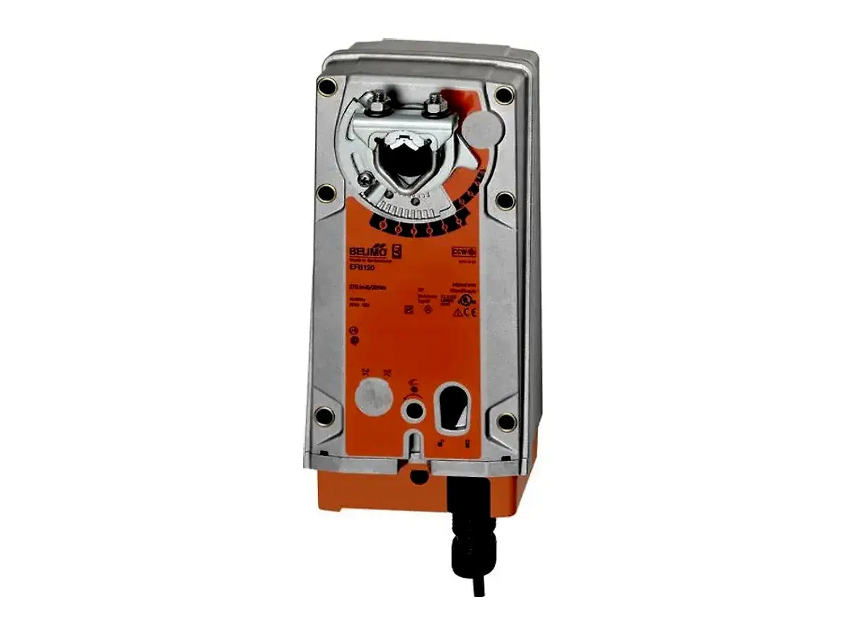 Belimo EFB120, Damper Actuator, 270 In-Lb, Spring Return, AC 100...240 V / DC 100...125 V, On/Off
