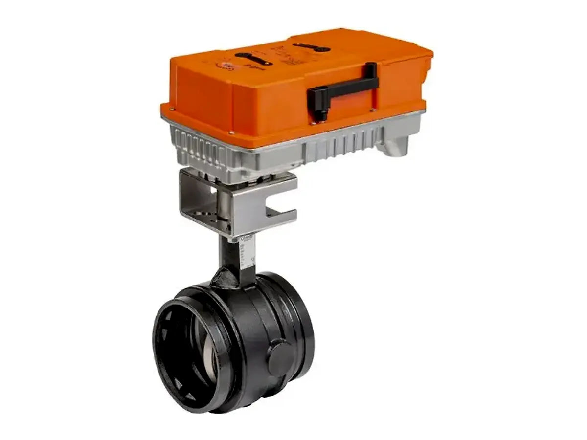 Belimo F6200VIC+PRBUP-3-T, Butterfly Valve (BFV) 8" 2-Way, ANSI Grooved AWWA, Valve Actuator On/Off