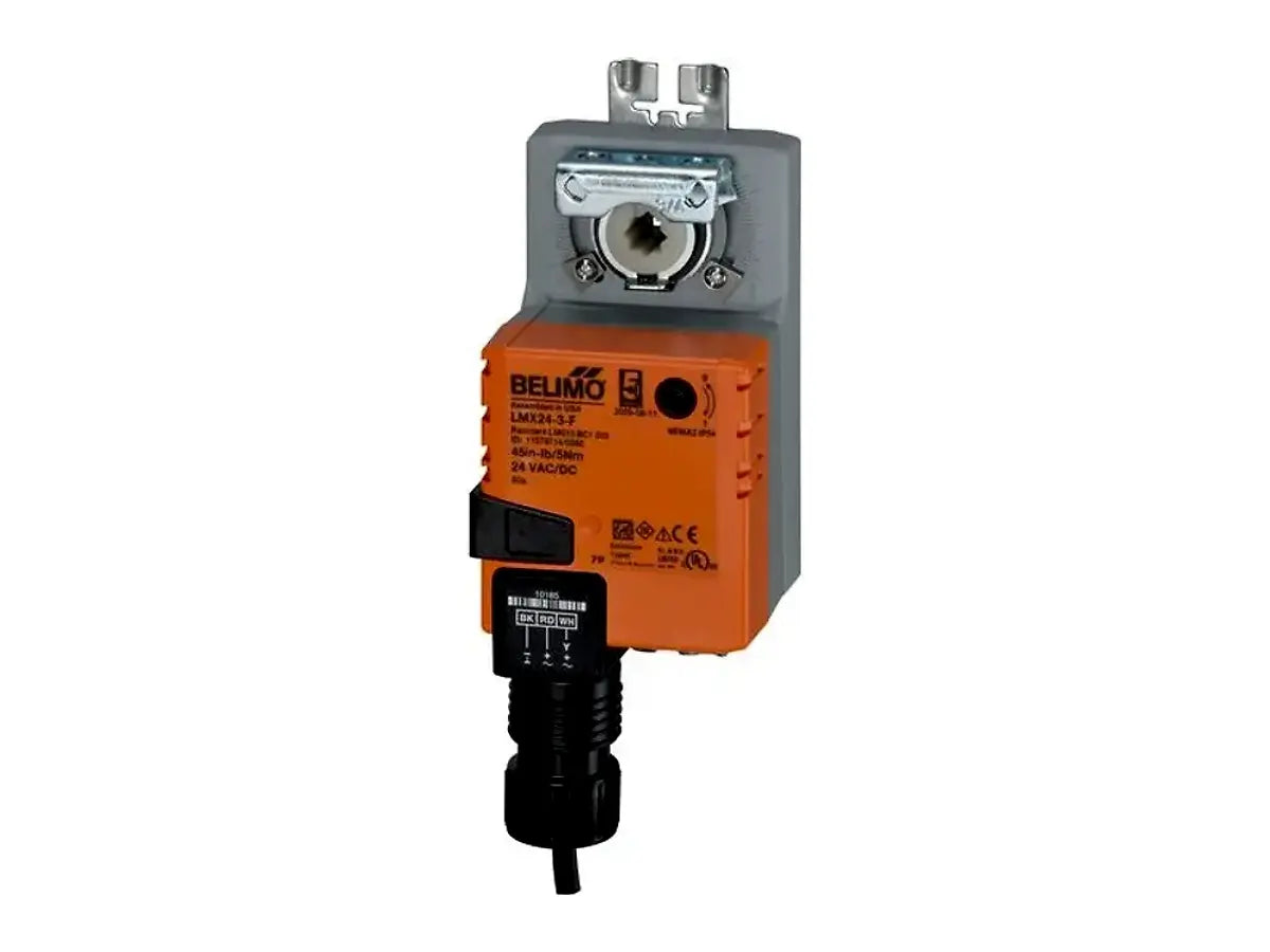 Belimo LMX24-3-F, Configurable Damper Actuator, 45 In-Lb [5 Nm], Non Fail-Safe, AC/DC 24 V, On/Off