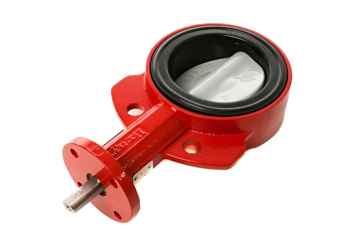 Bray Commercial 300400-11010734, 4" Wafer Poly Coated CI Butterfly Valve