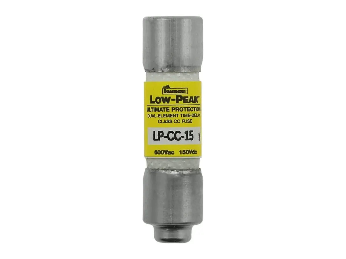 Bussmann LP-CC-15, 15 A, 600V AC / 150V DC Time D Fuse