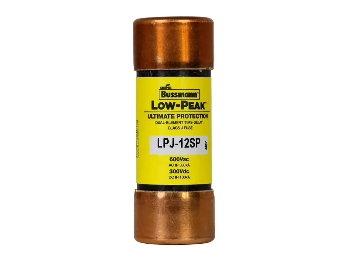 Bussmann LPJ-12SPI, 12 A, 600 V AC, Class J Fuse
