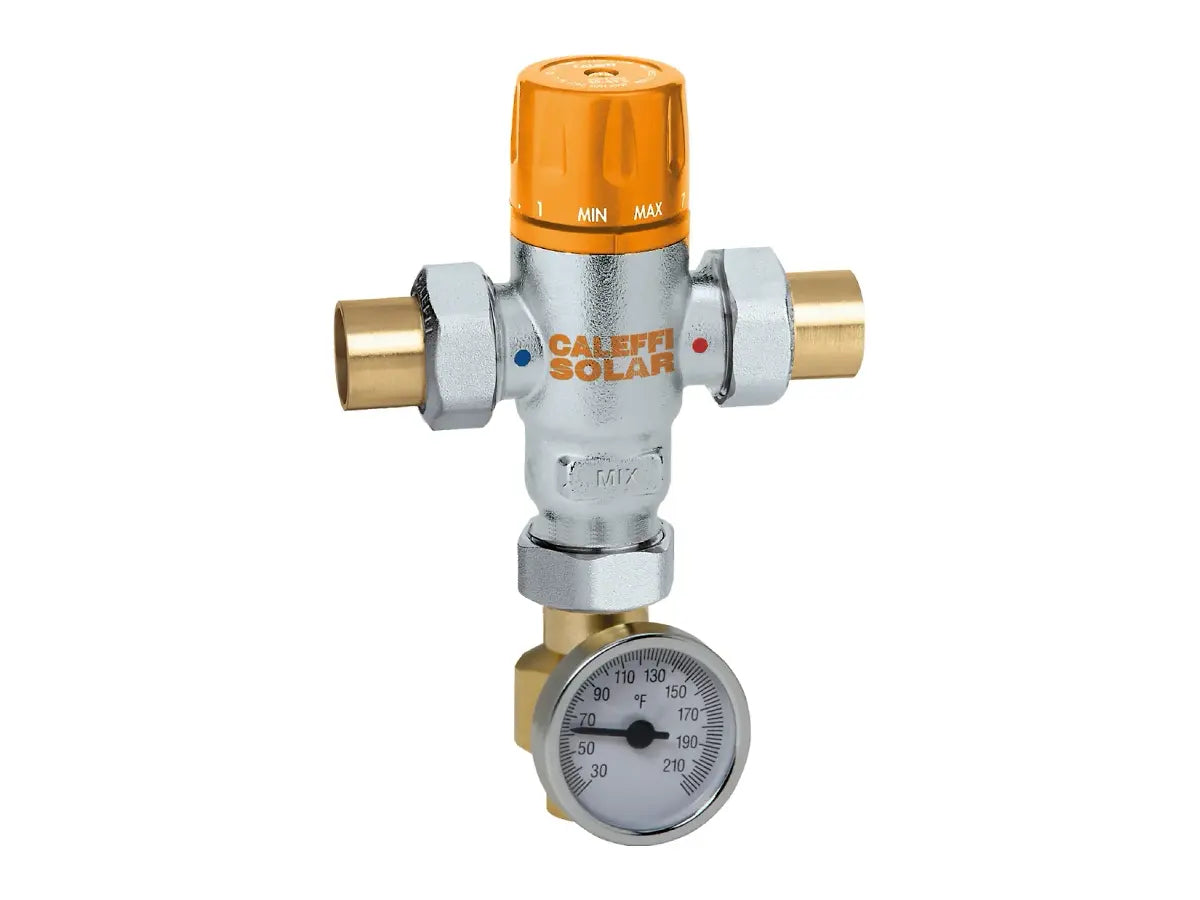 Caleffi 252149A, 1/2" Sweat Solar Mixing Valve